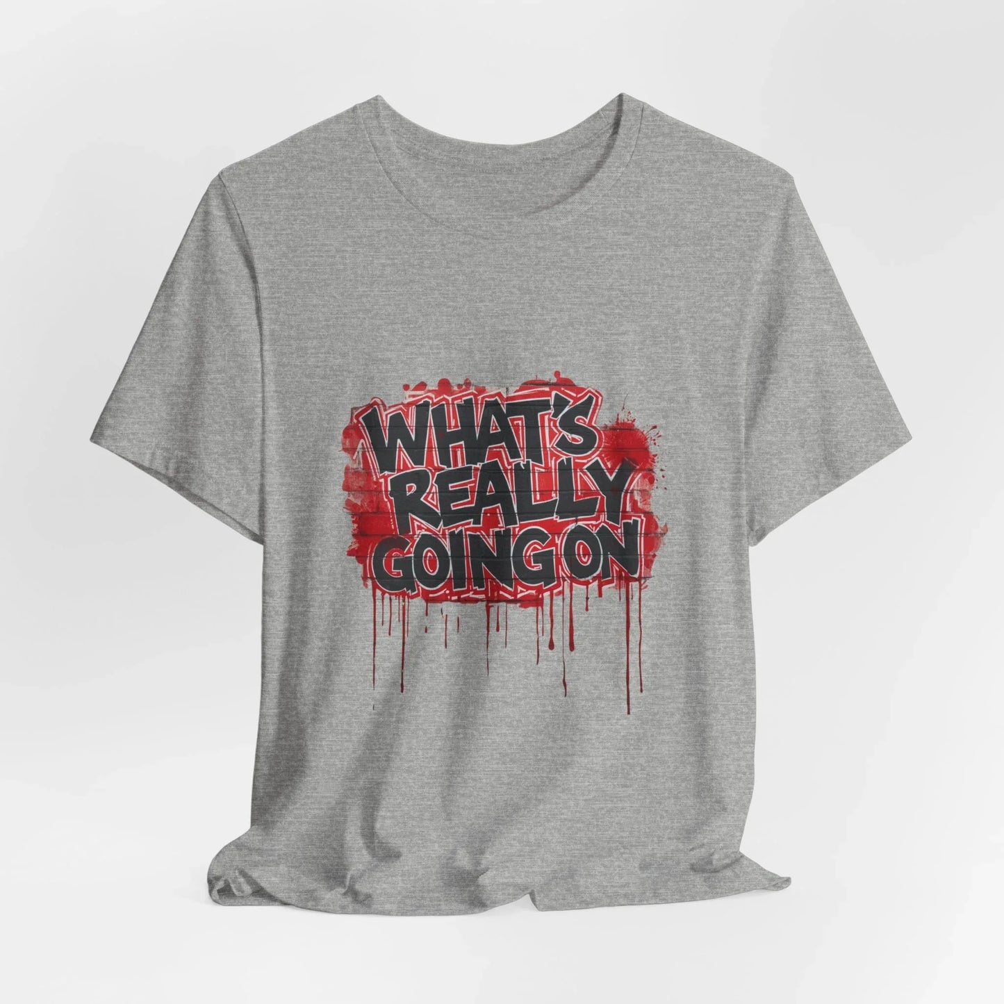 What's Really Going On Graphic Tee – Brick Wall Graffiti Streetwear | Leela's Ink