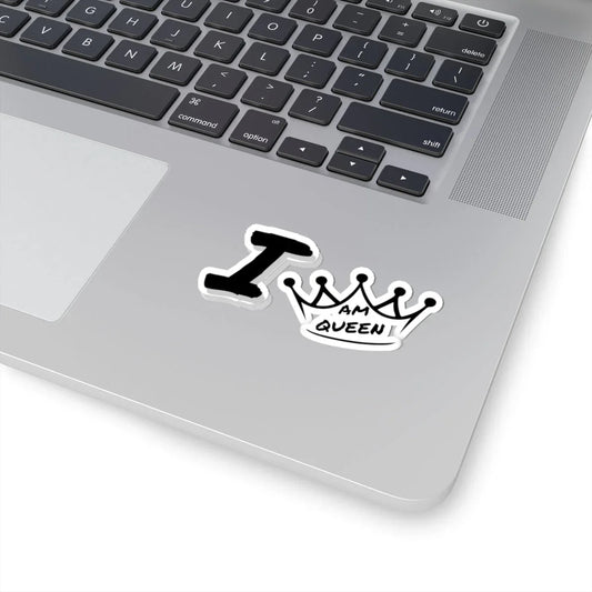I Am Queen Crown Sticker — Feminine Empowerment Kiss‑Cut Decal Leela's Ink