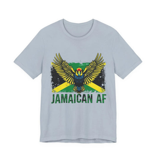 Jamaican AF T‑Shirt - Reggae Parrot Flag Graphic Tee Leela's Ink