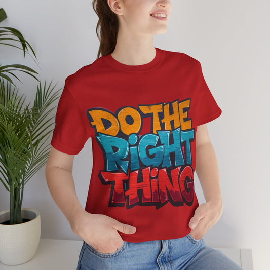 Do The Right Thing Tee | Justice Graffiti Leela's Ink