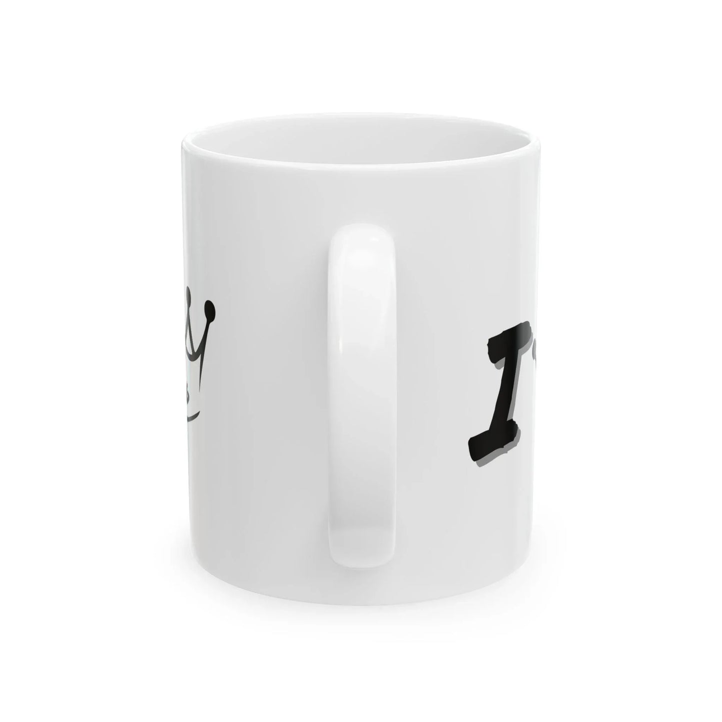 I Am King Ceramic Mug — Gift Mug with Crown Design (11oz) Leela's Ink