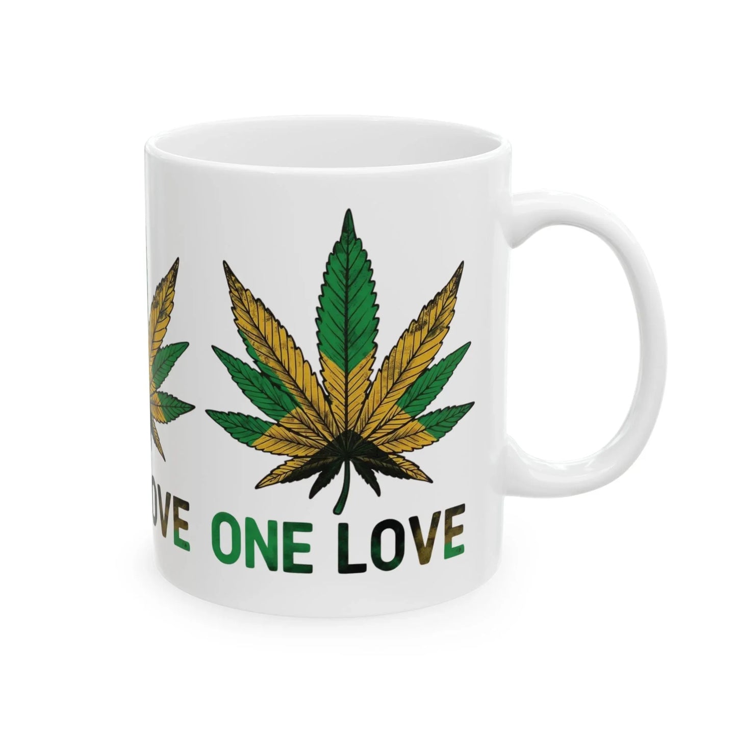 One Love Mug — Gradient Leaf Unity Drinkware (11oz) Leela's Ink
