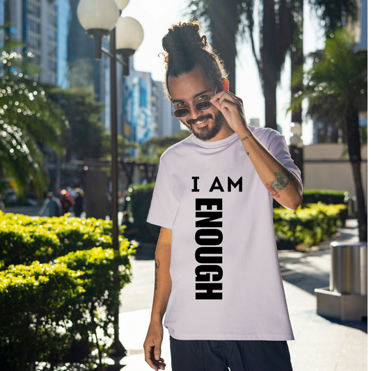 I Am Enough Tee — No Edits, No Apologies Back Print