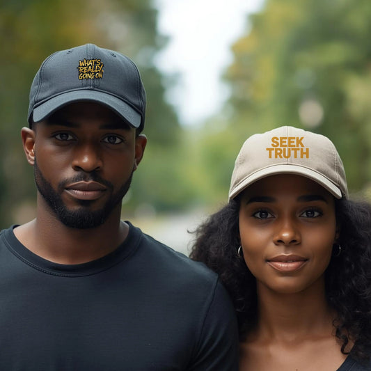 SEEK TRUTH — Embroidered Statement Cap Leela's Ink