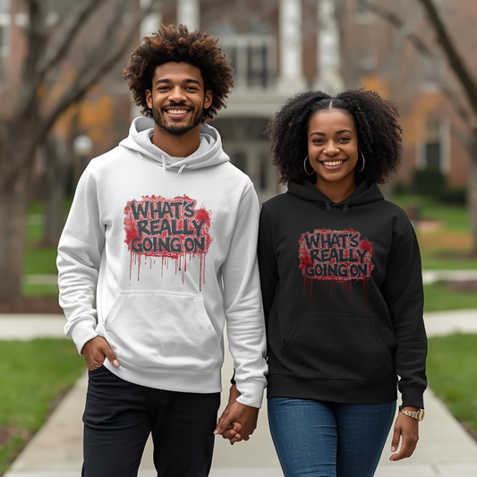 WHAT’S REALLY GOING ON Graffiti Hoodie — Truthwear Street Statement Leela's Ink