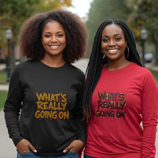 WHAT’S REALLY GOING ON Long Sleeve Tee — Yellow Graffiti Edition