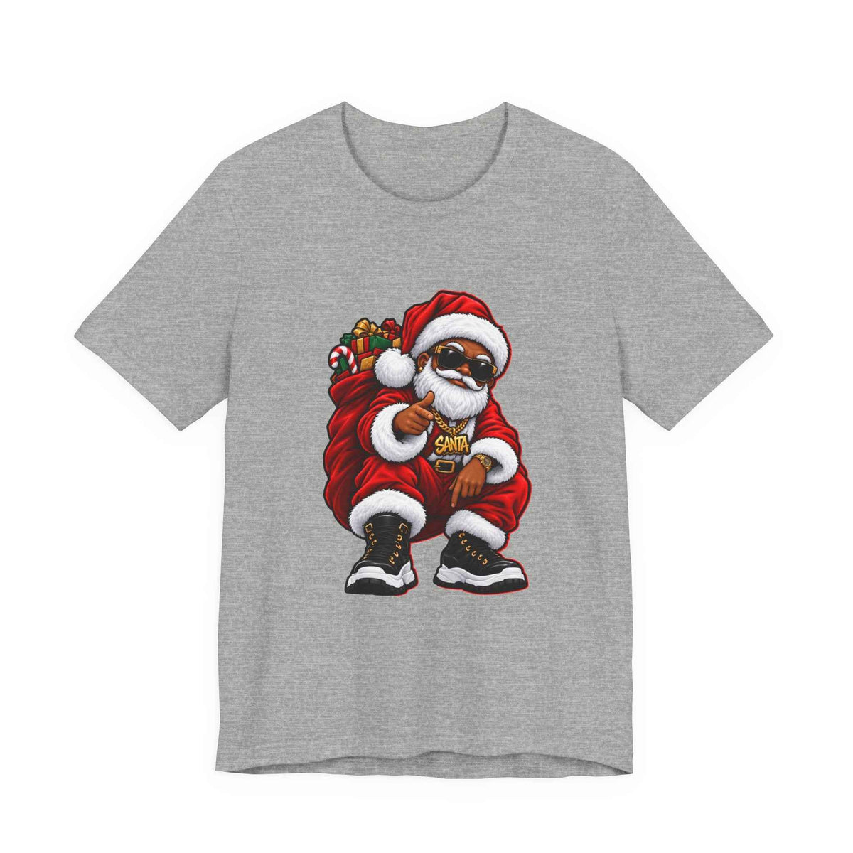Santa Streetwear Christmas Graphic T-Shirt
