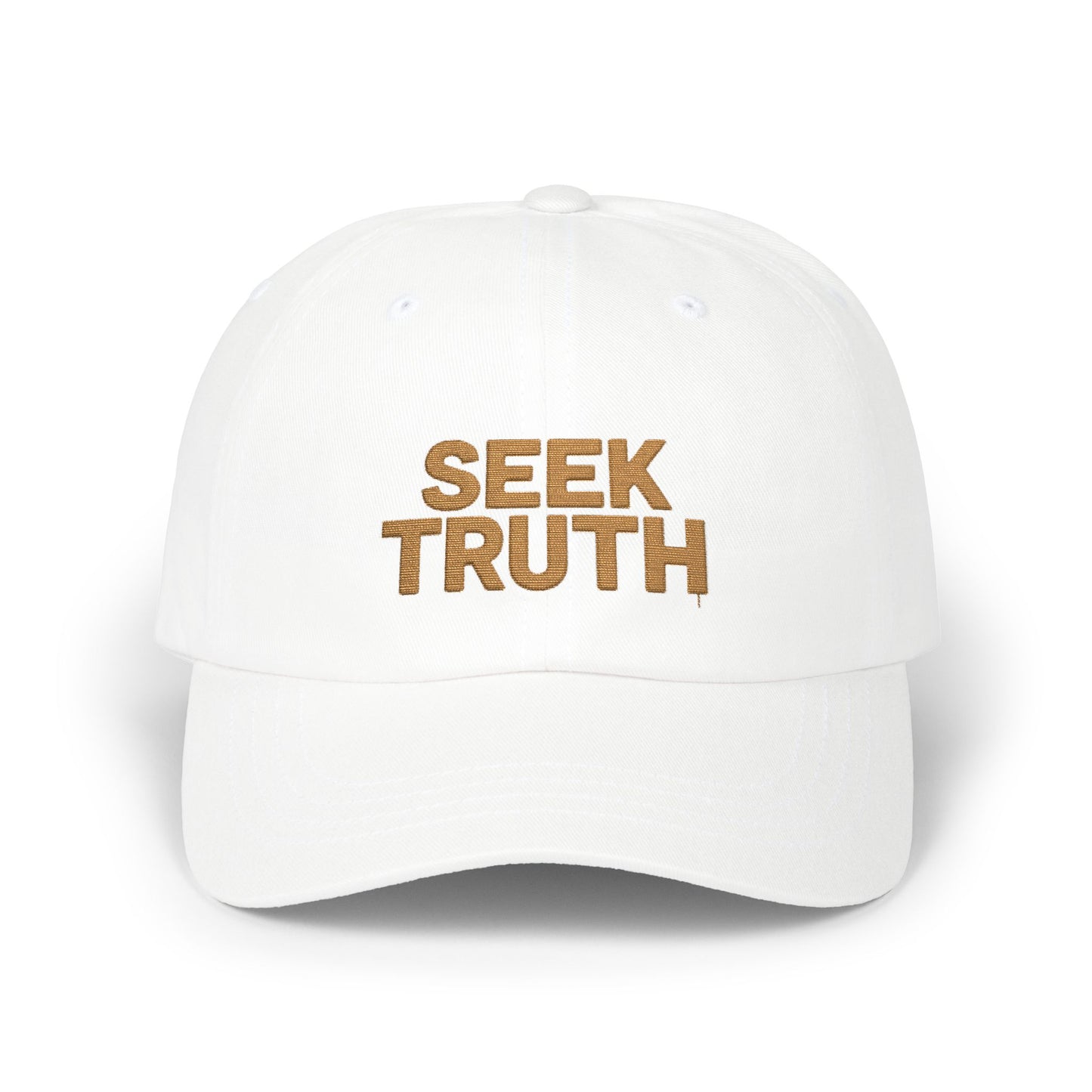 SEEK TRUTH — Embroidered Statement Cap