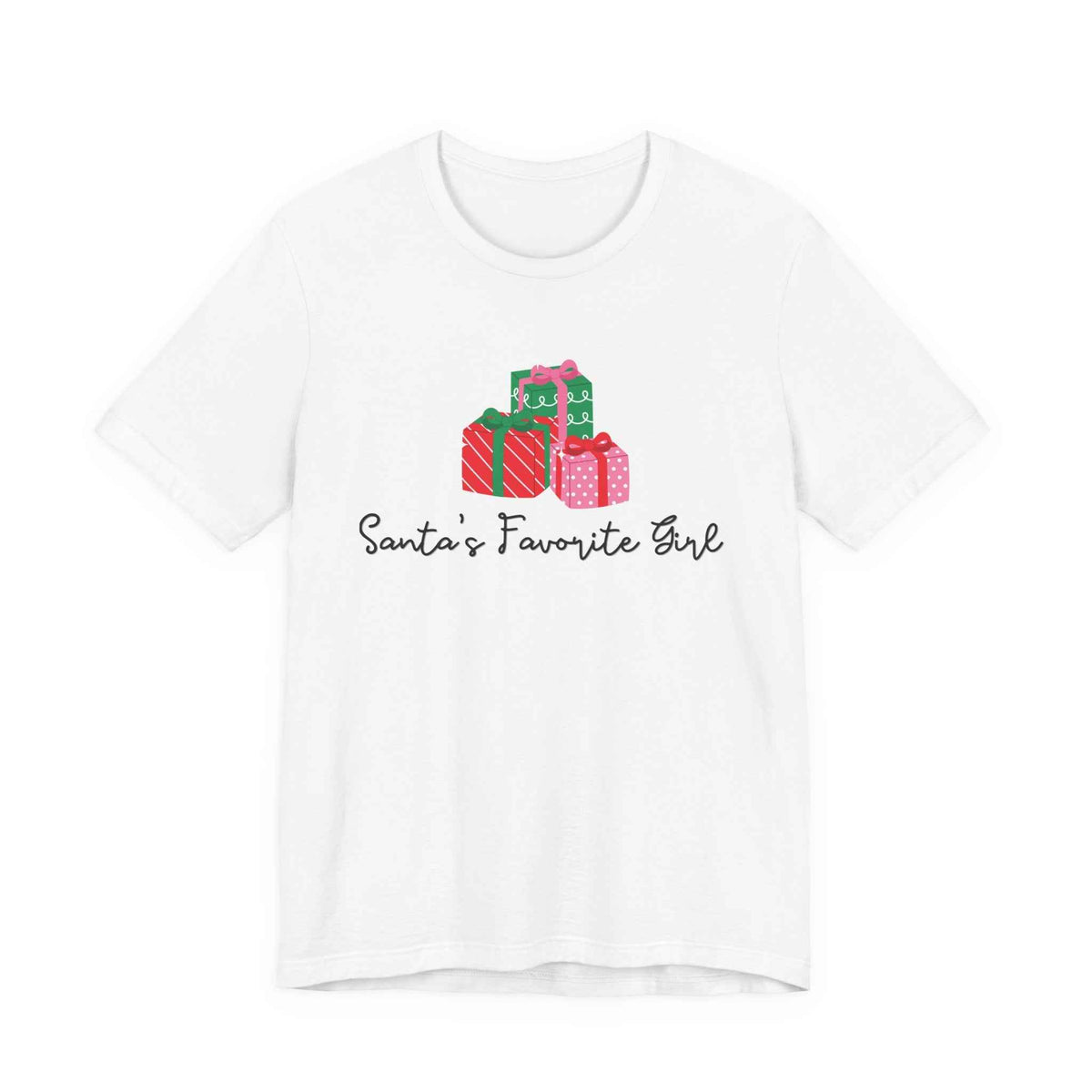 Santa's Favorite Girl T-Shirt - Christmas Presents Holiday Tee