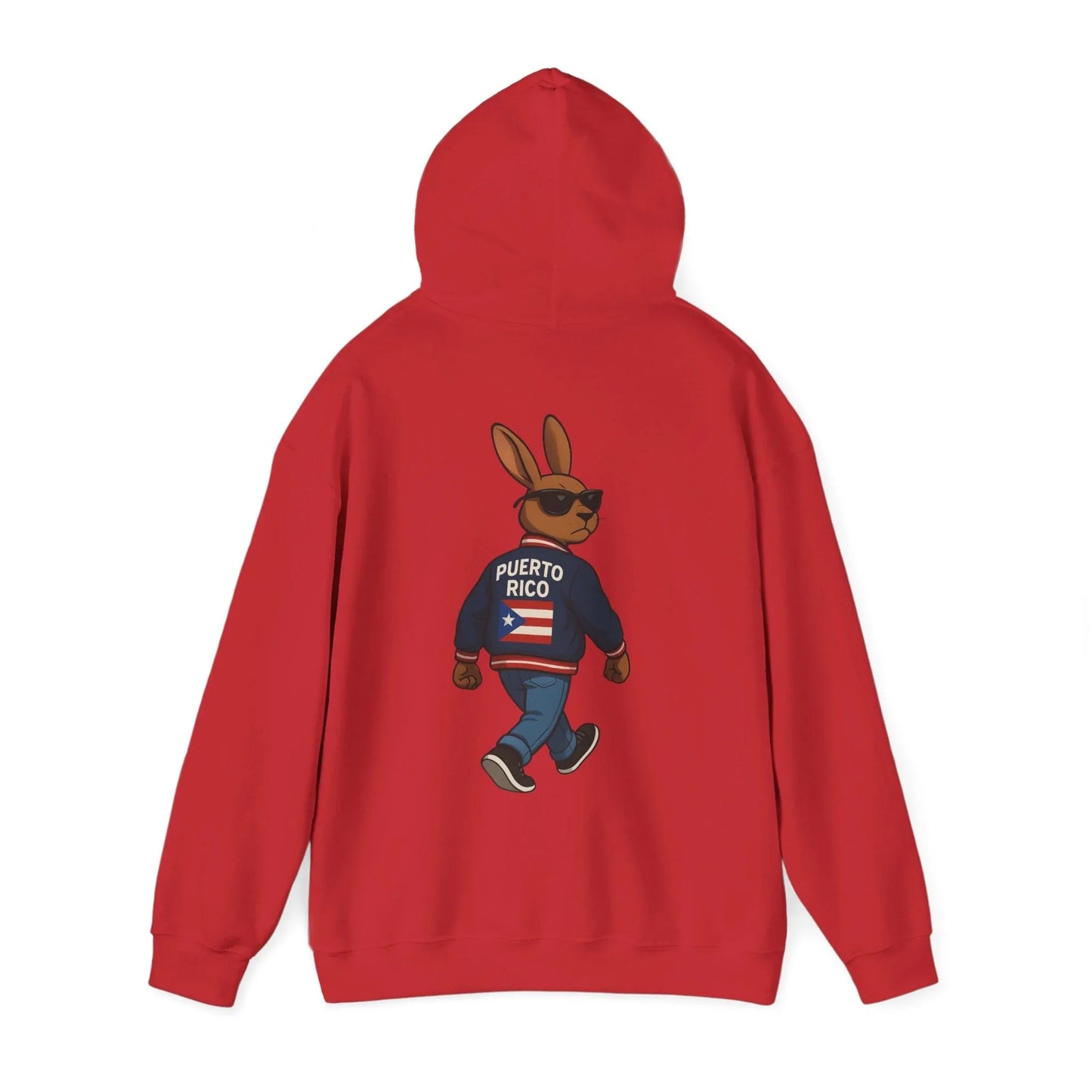 Puerto Rico Bunny Hoodie — Cool Cartoon Puerto Rican Flag Sweatshirt Printify