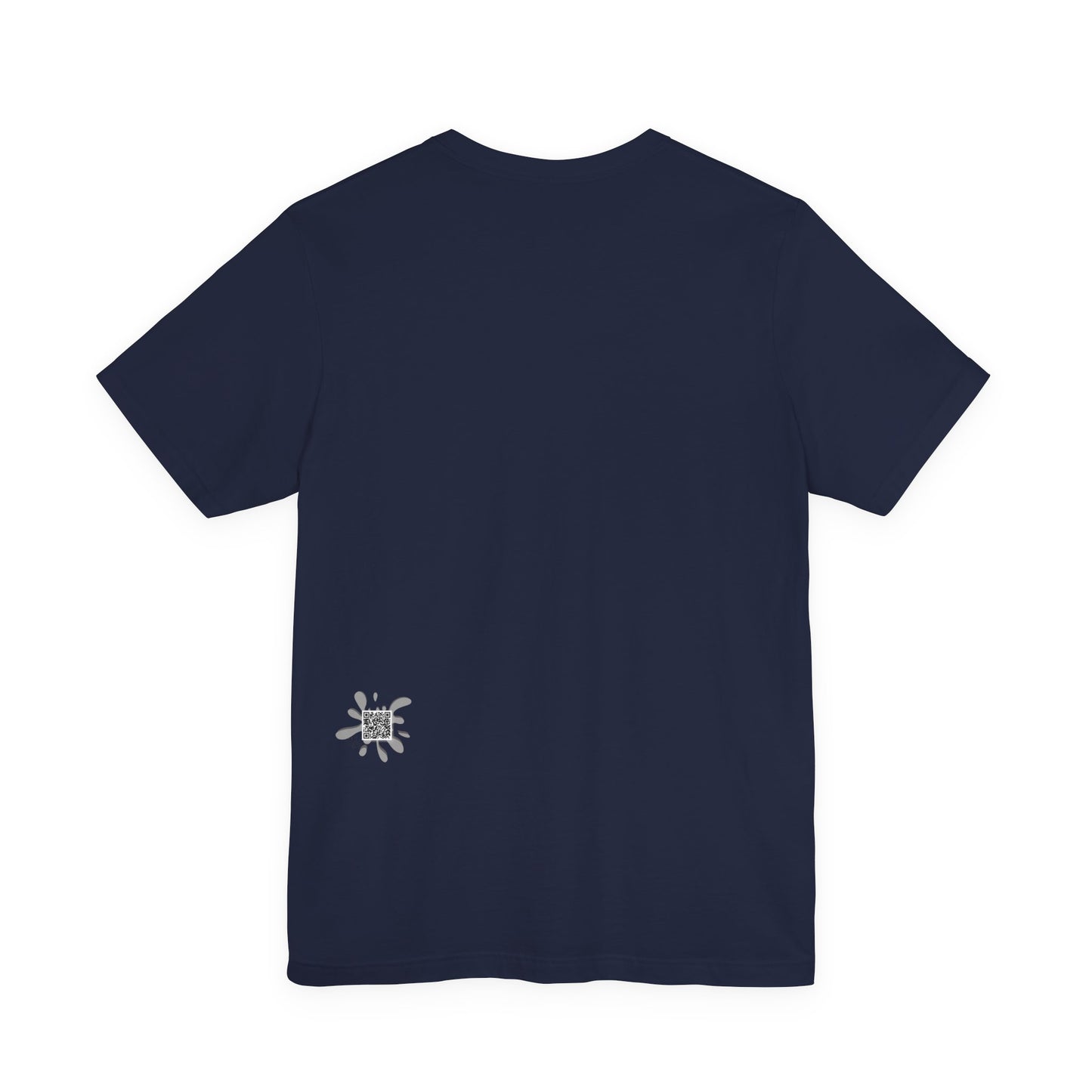 Back of First Gen Mom graduation tee showing lower back emblem detail — first gen streetwear graphic tee made-to-order