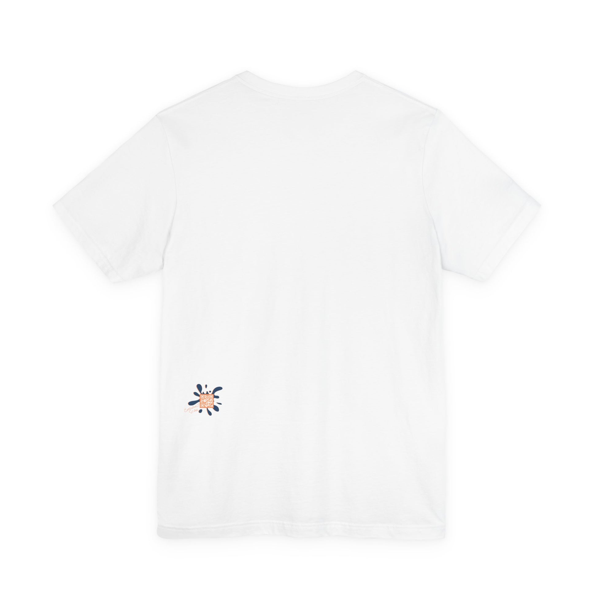 Resting Beach Face white graphic tee — minimal product shot — Leela's Ink

