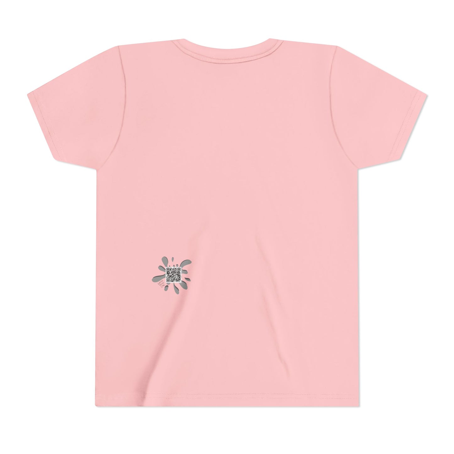 Youth Peace Sign Tee – Handwritten Words of Love & Respect Graphic