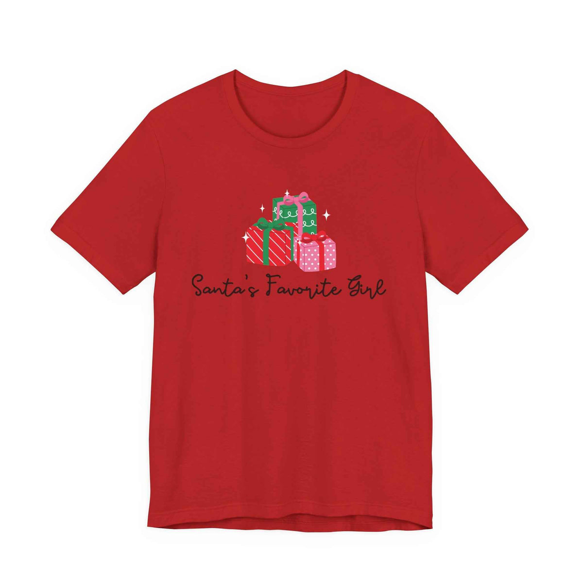 Santa's Favorite Girl T-Shirt - Christmas Presents Holiday Tee