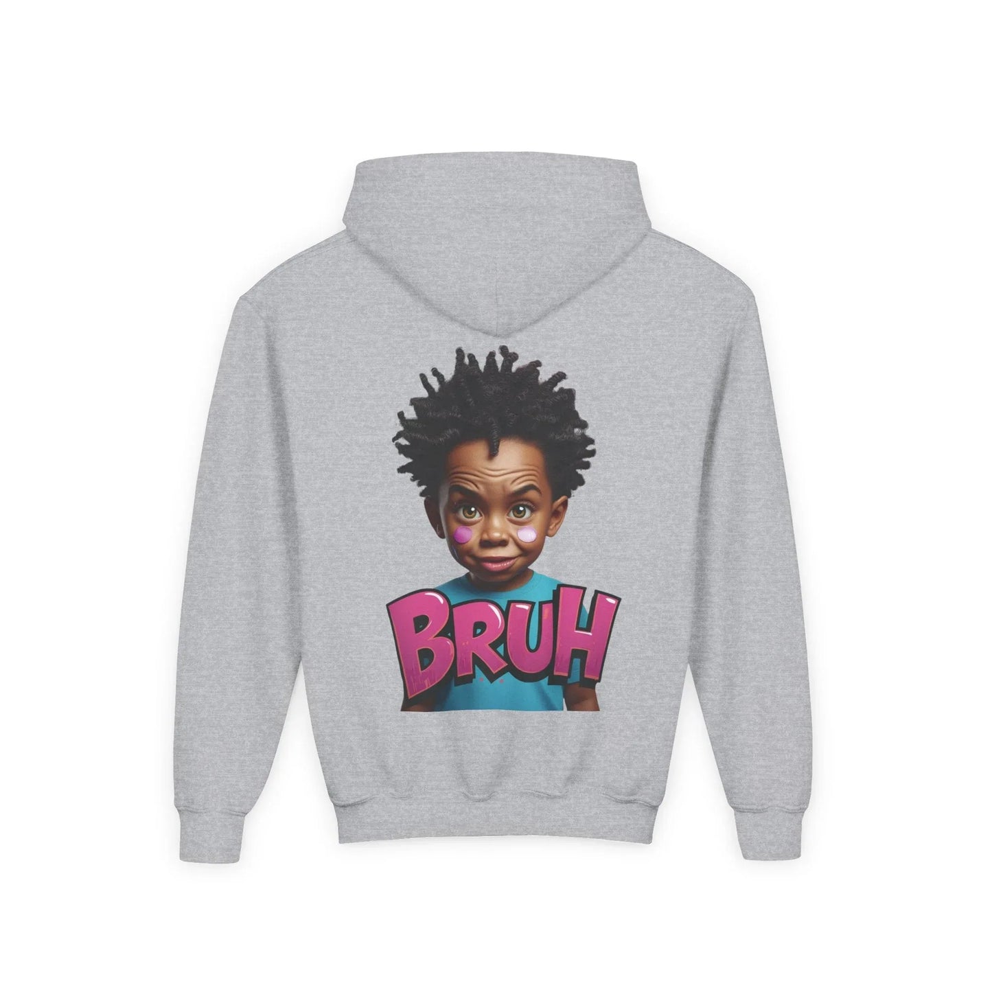 Bruh Kid Graphic Hoodie — Youth Funny Streetwear Pullover Leela's Ink