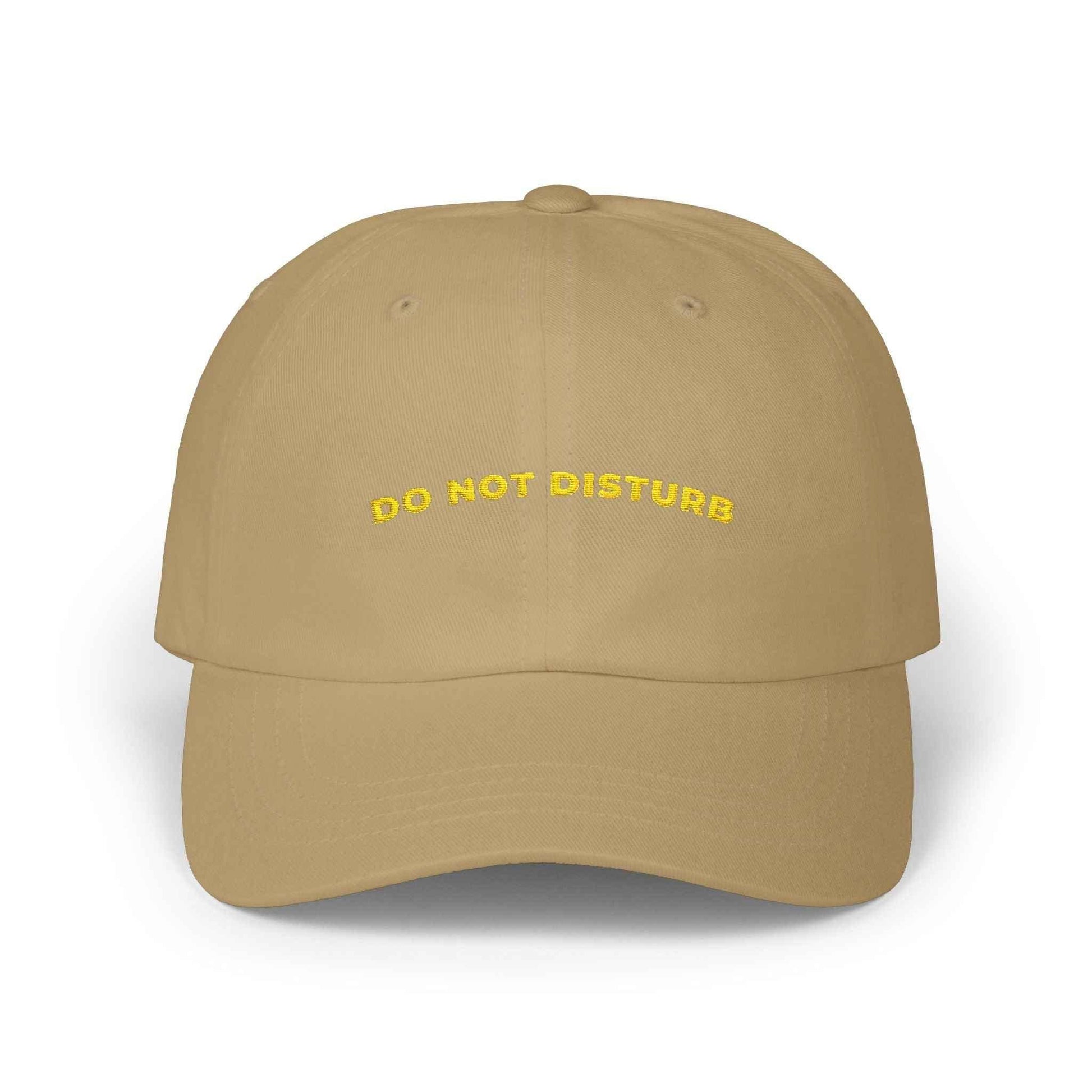 Do Not Disturb Dad Cap — Embroidered Minimalist Hat