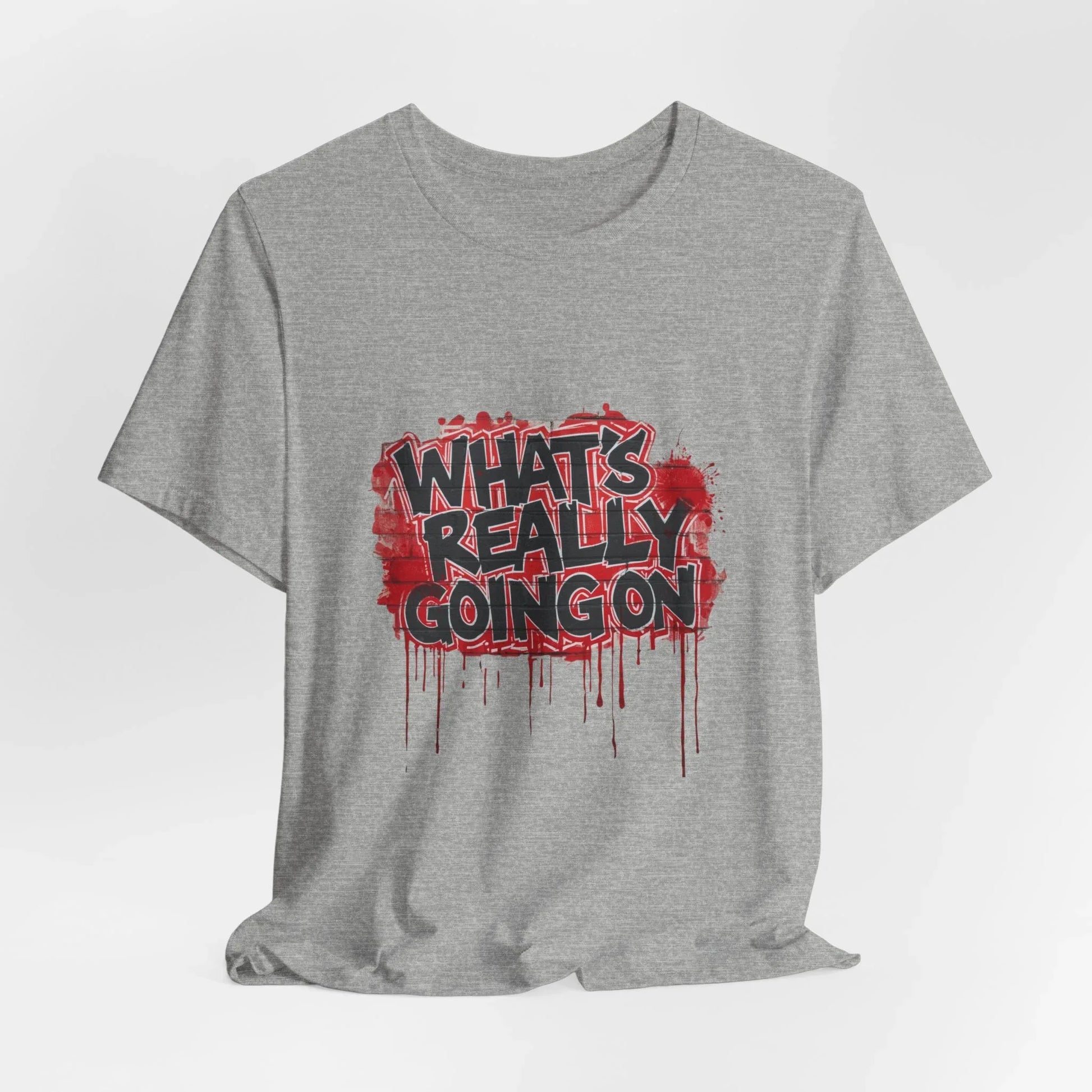 What's Really Going On Graphic Tee – Brick Wall Graffiti Streetwear | Leela's Ink

