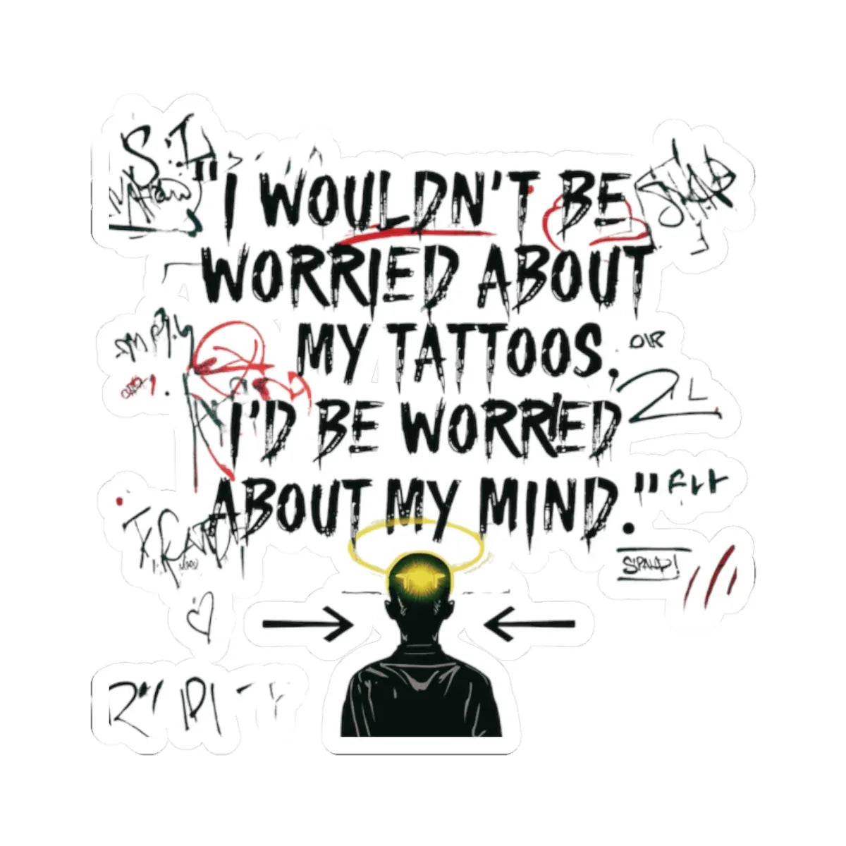 Mind Over Ink Sticker | Transparent Leela's Ink
