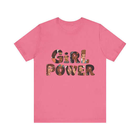 Girl Power Graphic Tee — Floral Retro Feminist T‑Shirt