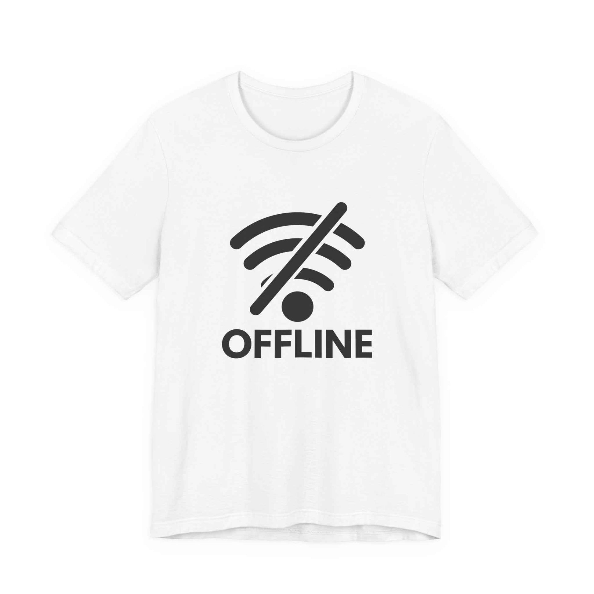 OFFLINE Graphic Tee | Digital Detox T-Shirt | Funny WiFi Shirt | Unisex Travel Tee | Gift for Traveler