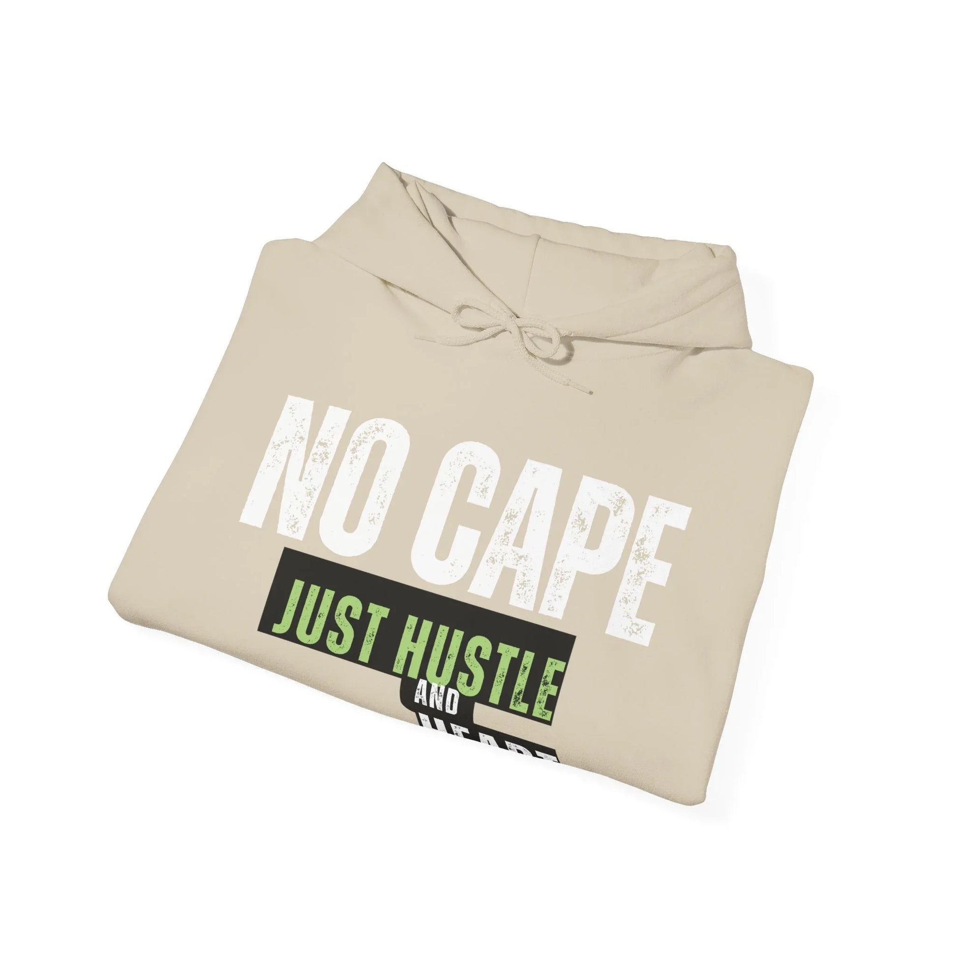 Hoodie — “Just Hustle and Heart” Motivational Pullover Printify