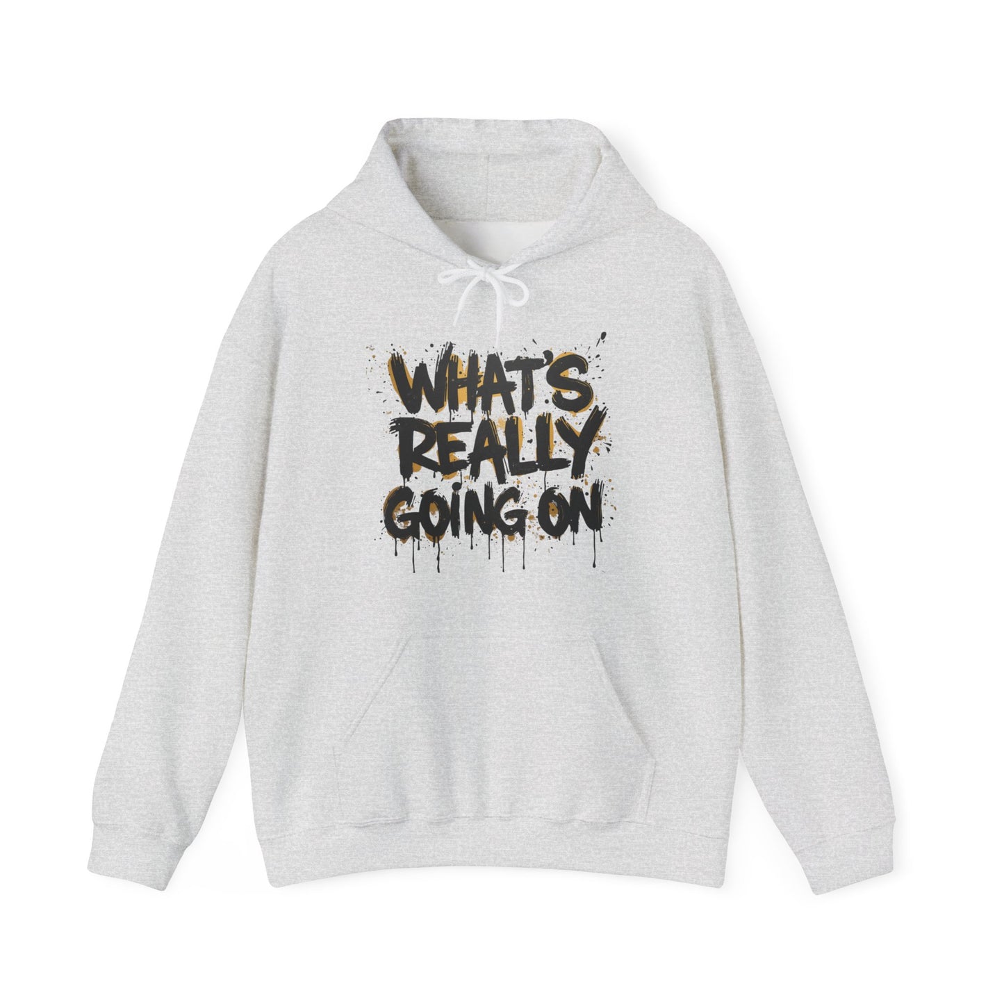 WHAT’S REALLY GOING ON Gold-Drip Hoodie — Truthwear Edition