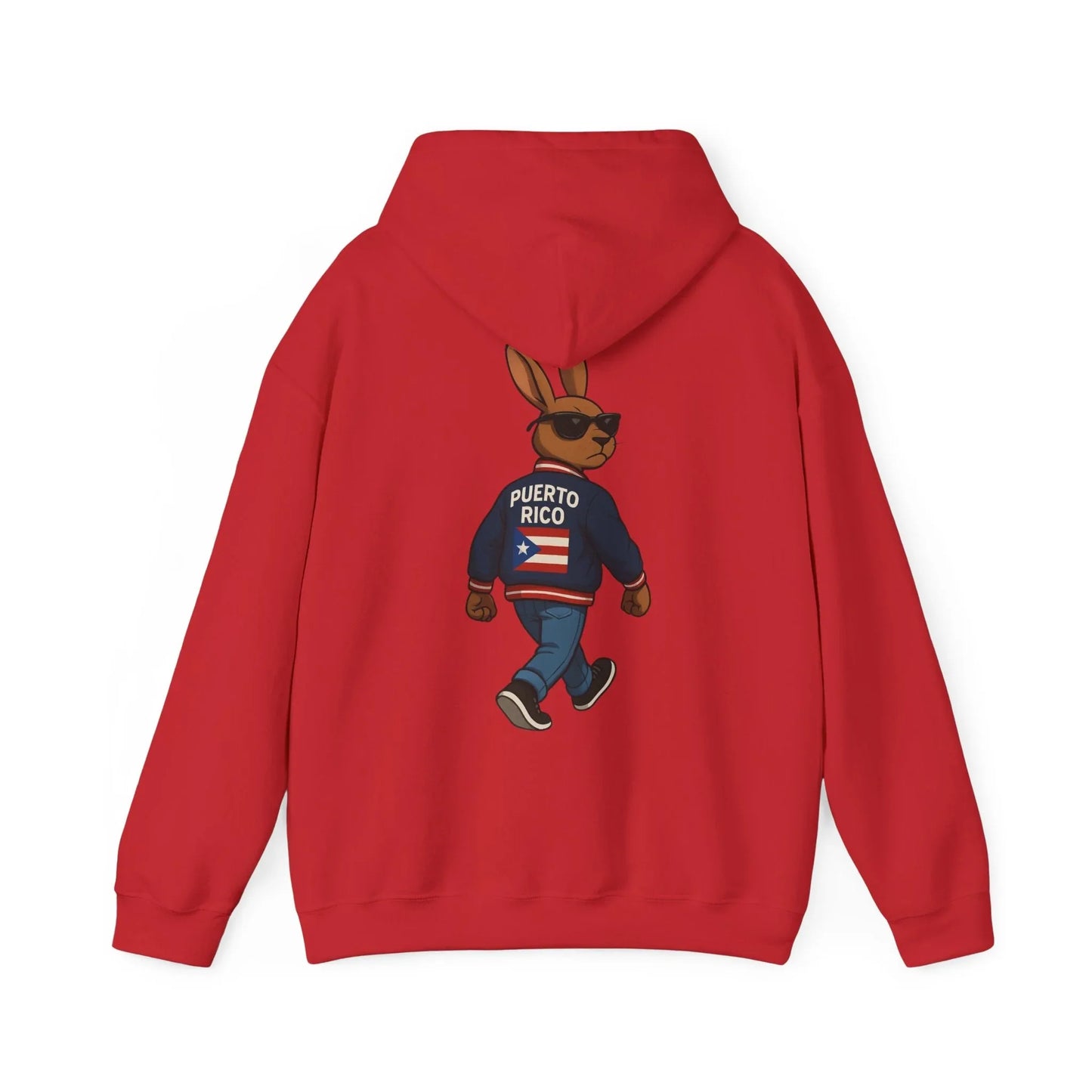 Puerto Rico Bunny Hoodie — Cool Cartoon Puerto Rican Flag Sweatshirt Printify