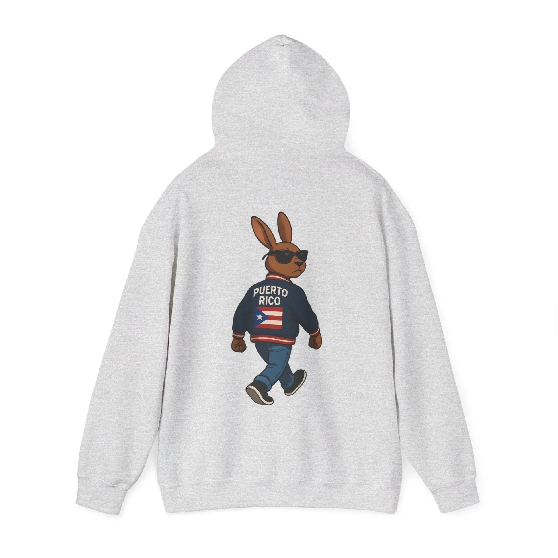 Puerto Rico Bunny Hoodie — Cool Cartoon Puerto Rican Flag Sweatshirt Printify