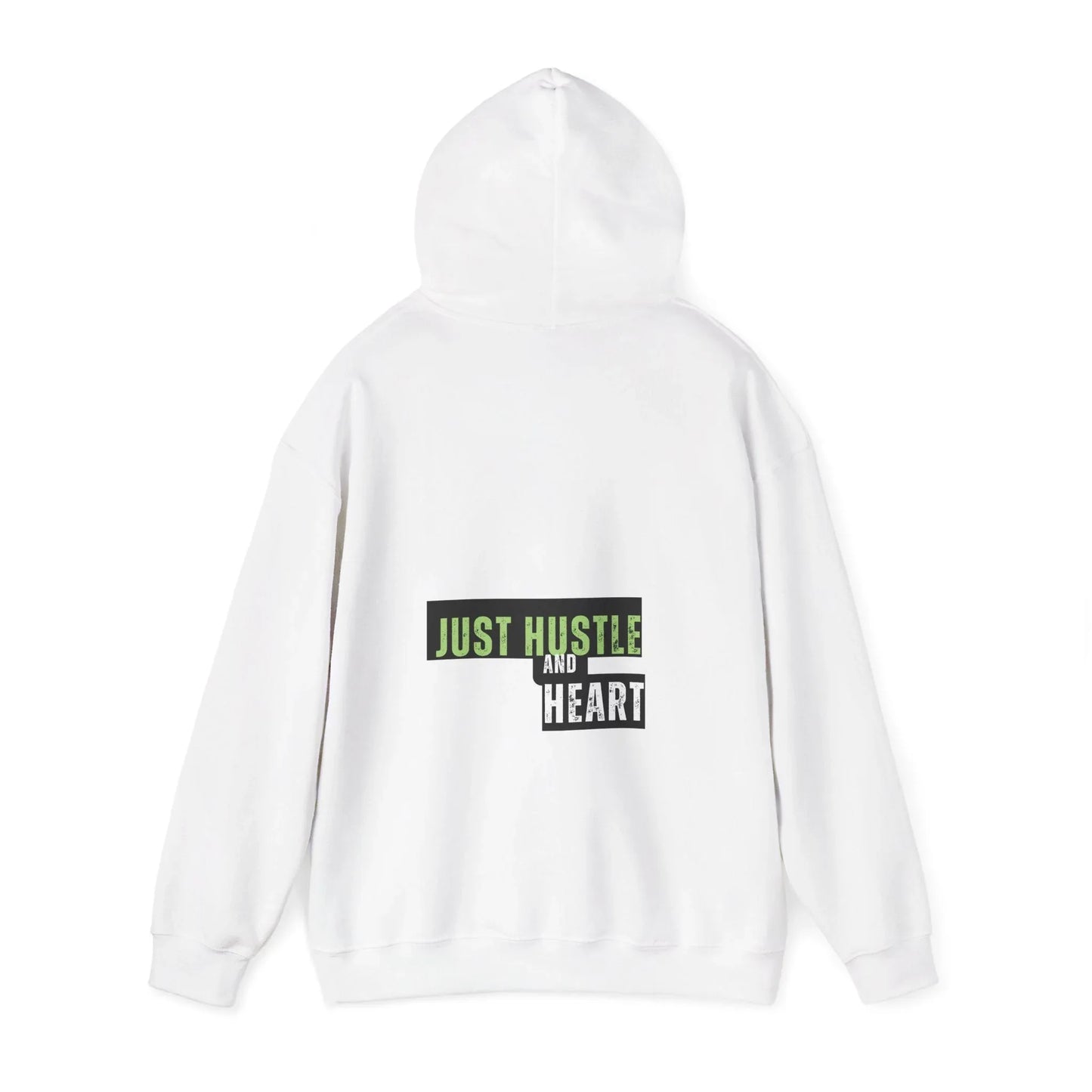 Hustle and Heart Hoodie — "Just Hustle and Heart" Motivational Pullover Printify