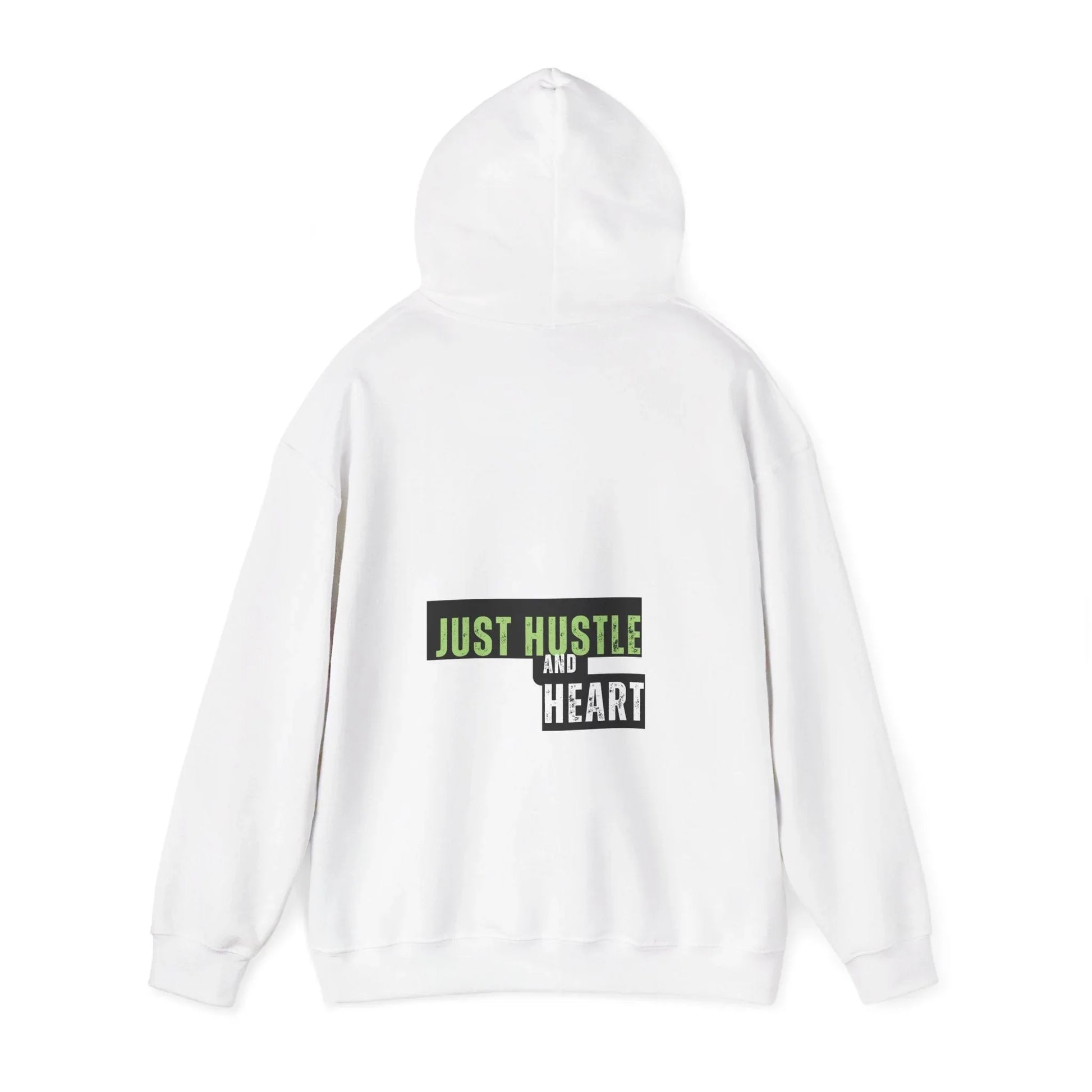 Hustle and Heart Hoodie — "Just Hustle and Heart" Motivational Pullover Printify