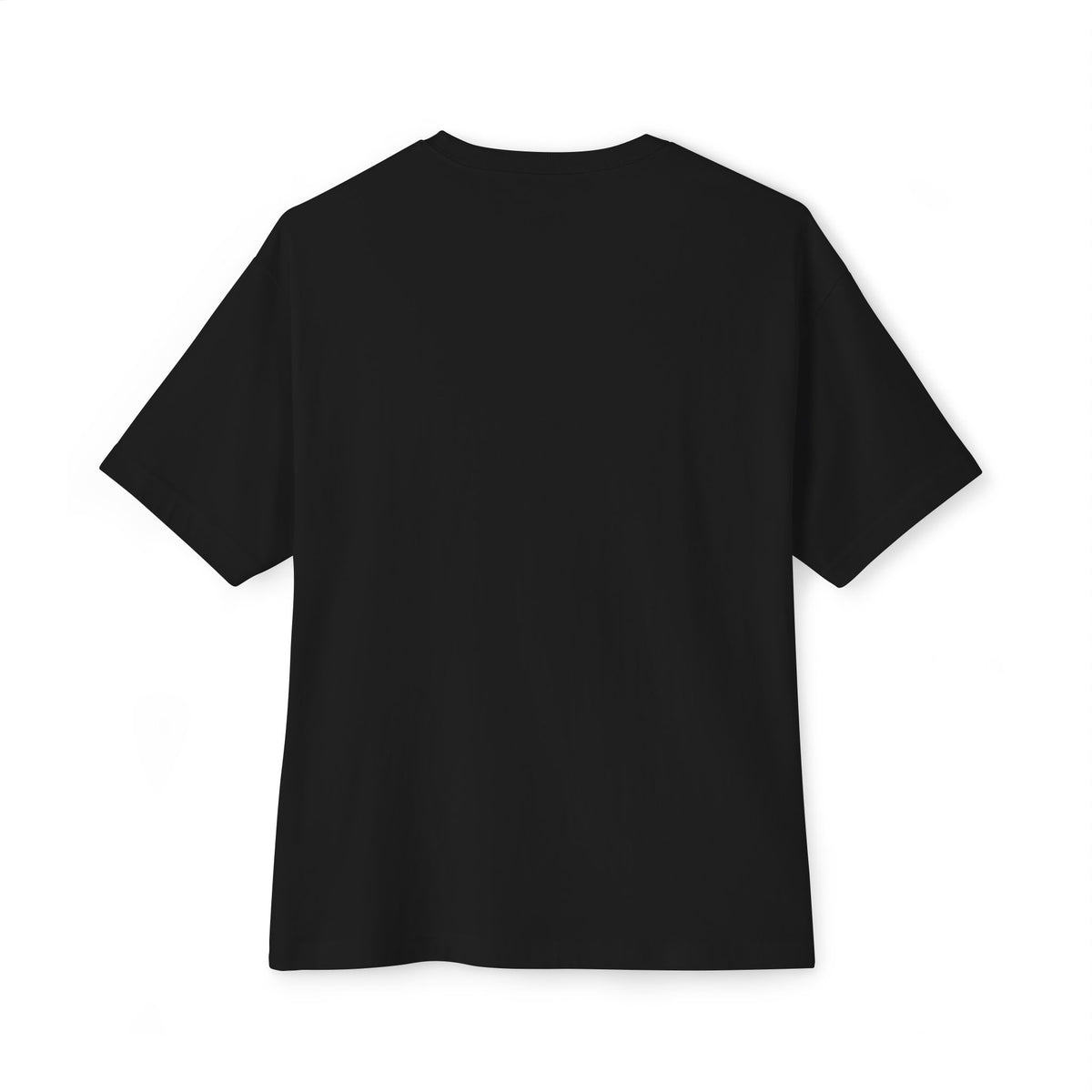 Serial Chiller oversized boxy graphic t-shirt in black — graffiti drip print streetwear tee by Leela's Ink, flat lay product shot