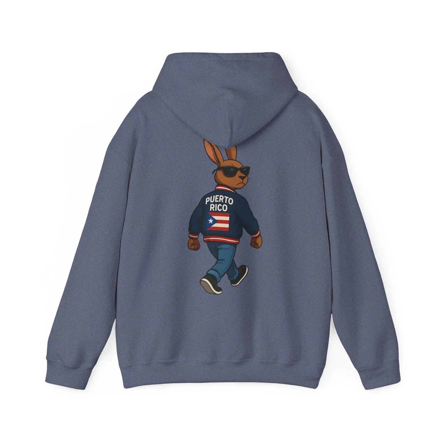 Puerto Rico Bunny Hoodie — Cool Cartoon Puerto Rican Flag Sweatshirt Printify