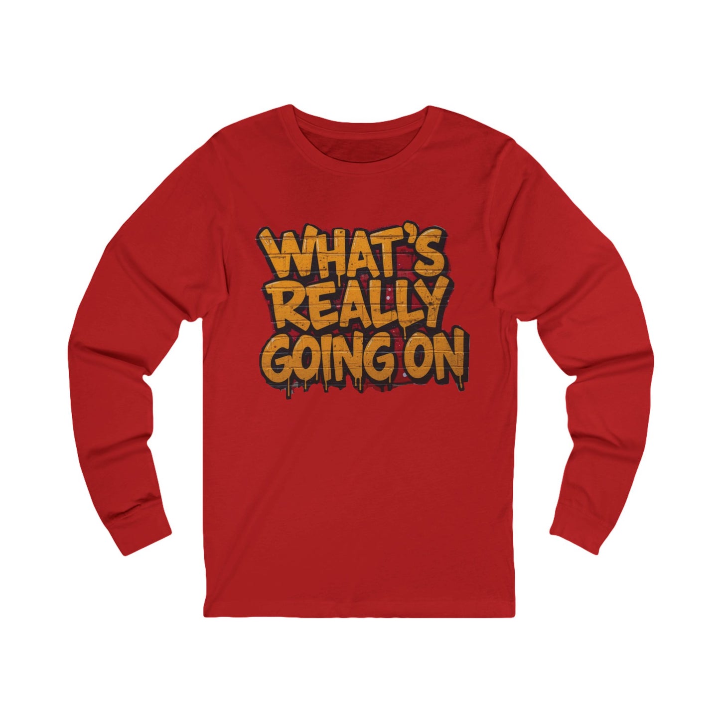 WHAT’S REALLY GOING ON Long Sleeve Tee — Yellow Graffiti Edition