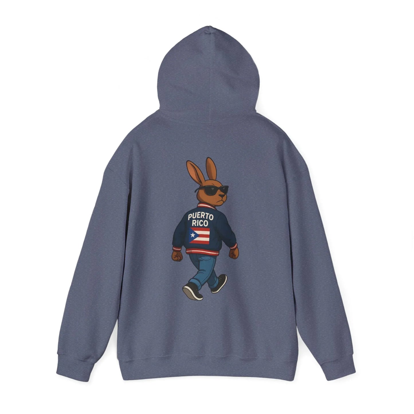 Puerto Rico Bunny Hoodie — Cool Cartoon Puerto Rican Flag Sweatshirt Printify