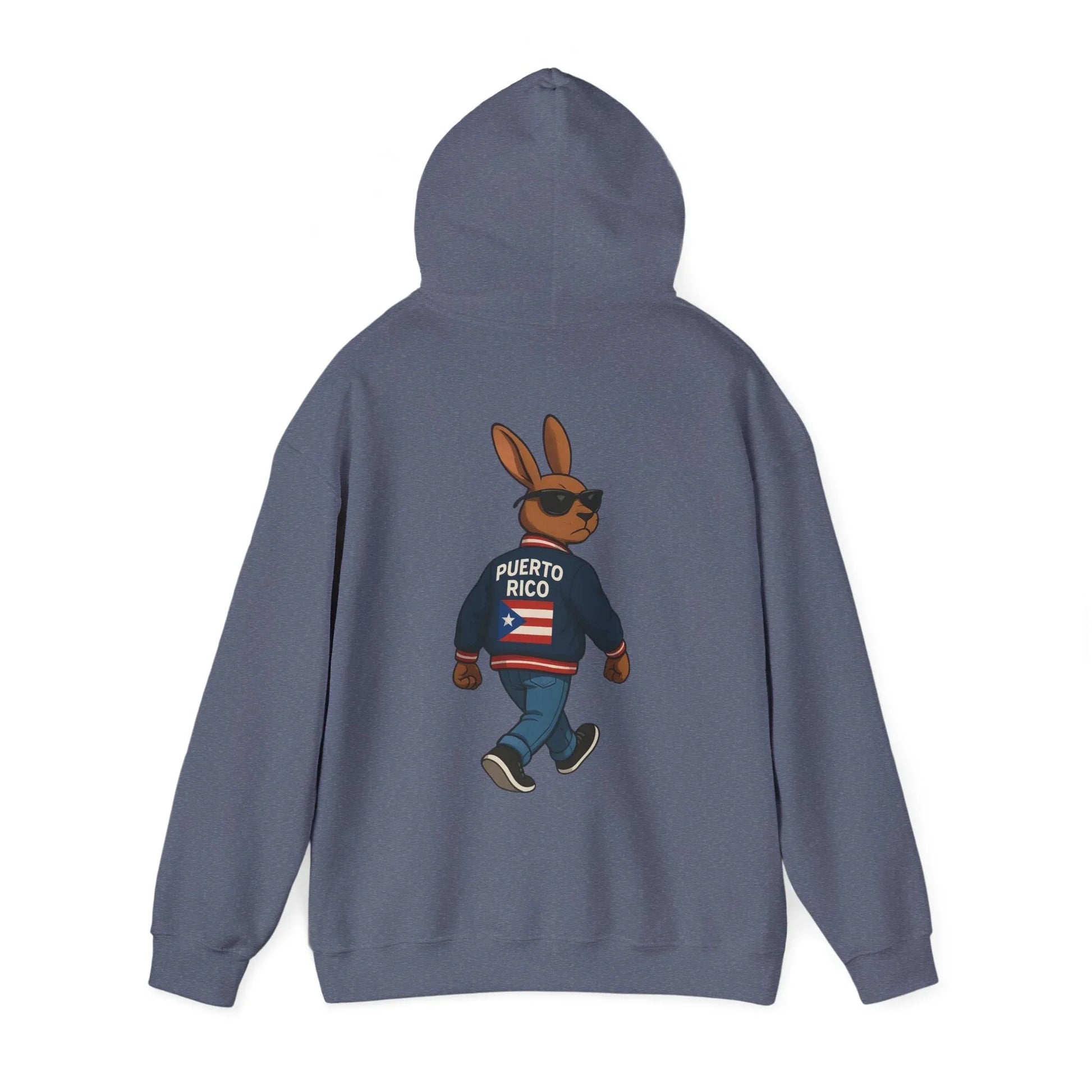 Puerto Rico Bunny Hoodie — Cool Cartoon Puerto Rican Flag Sweatshirt Printify