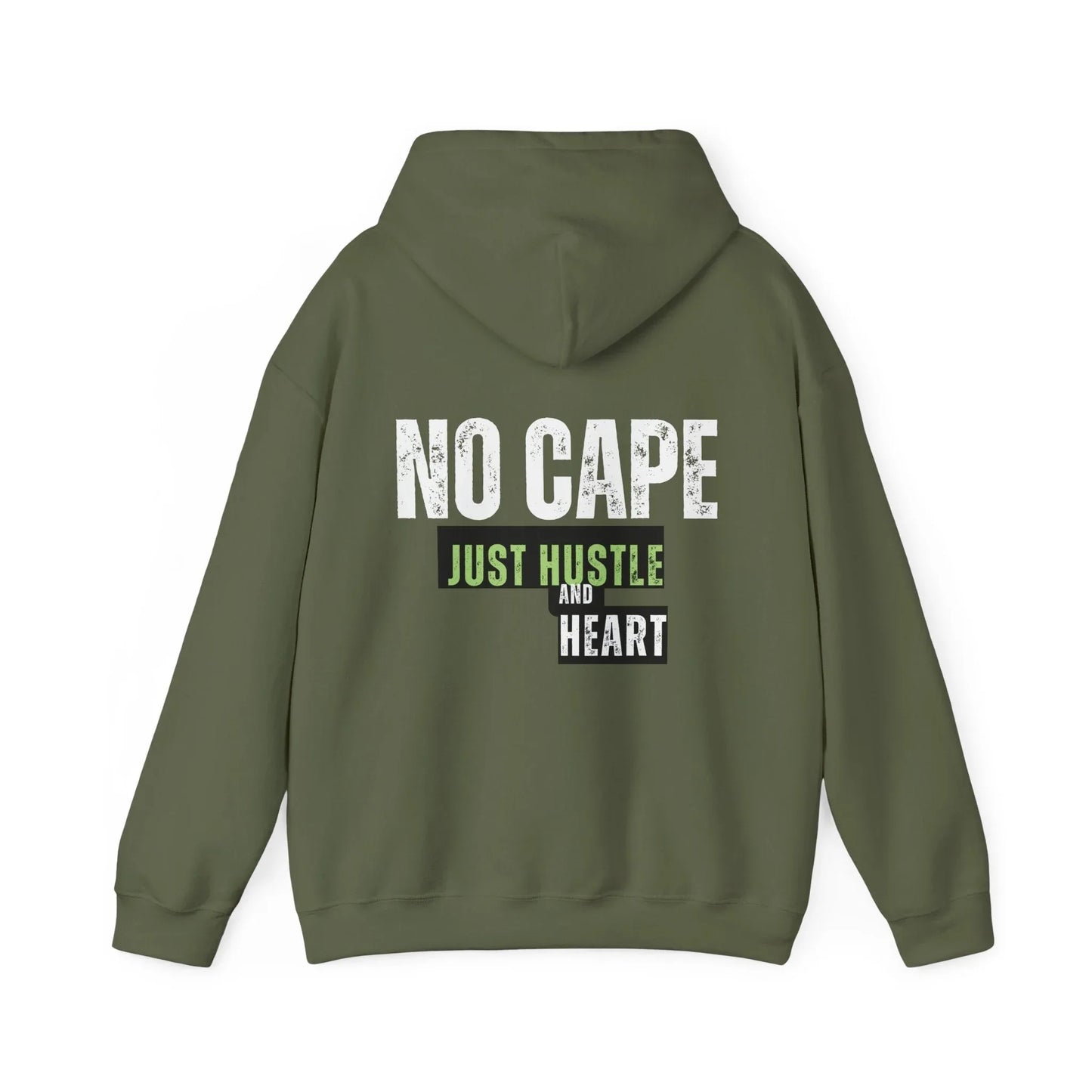 Hustle and Heart Hoodie — "Just Hustle and Heart" Motivational Pullover Printify