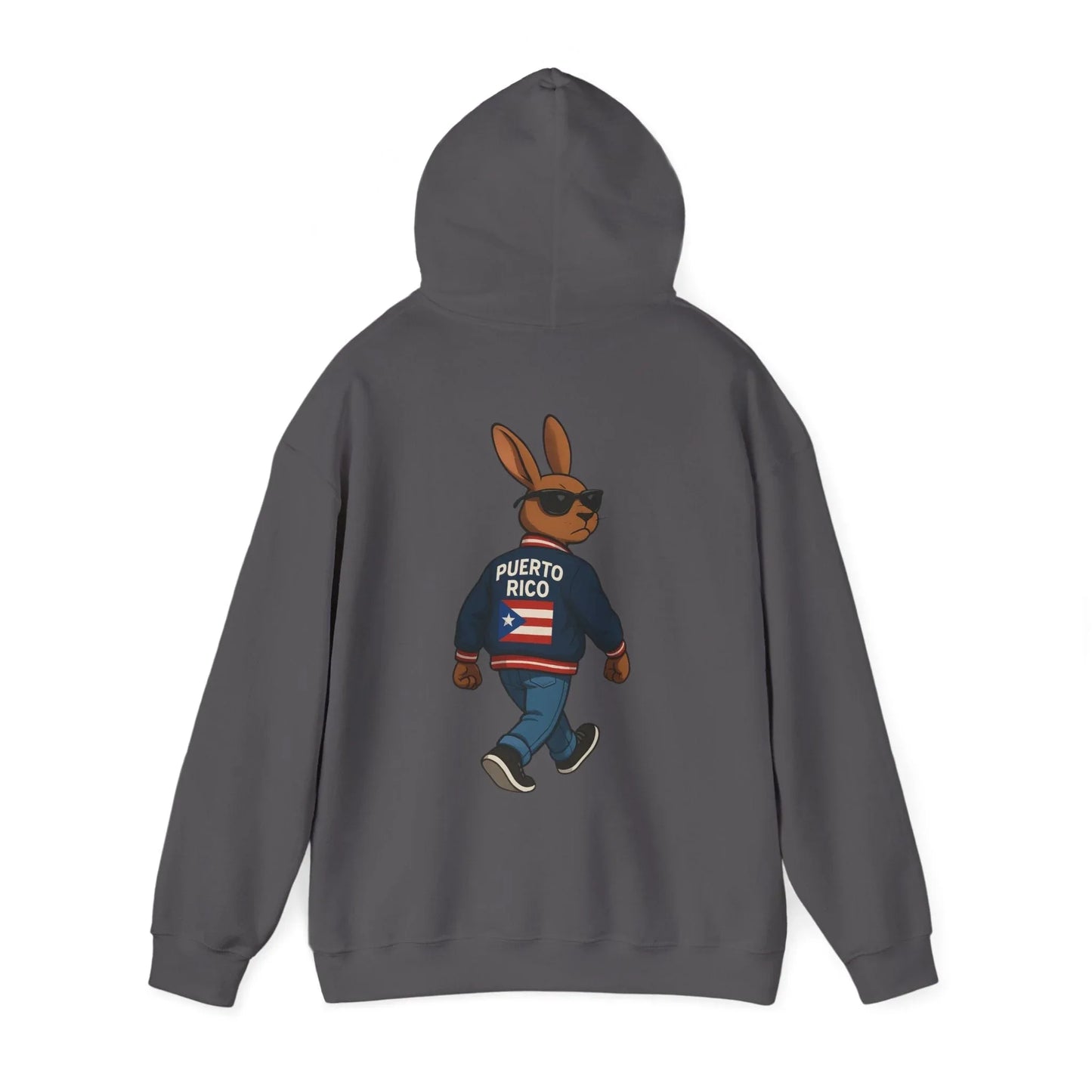 Puerto Rico Bunny Hoodie — Cool Cartoon Puerto Rican Flag Sweatshirt Printify
