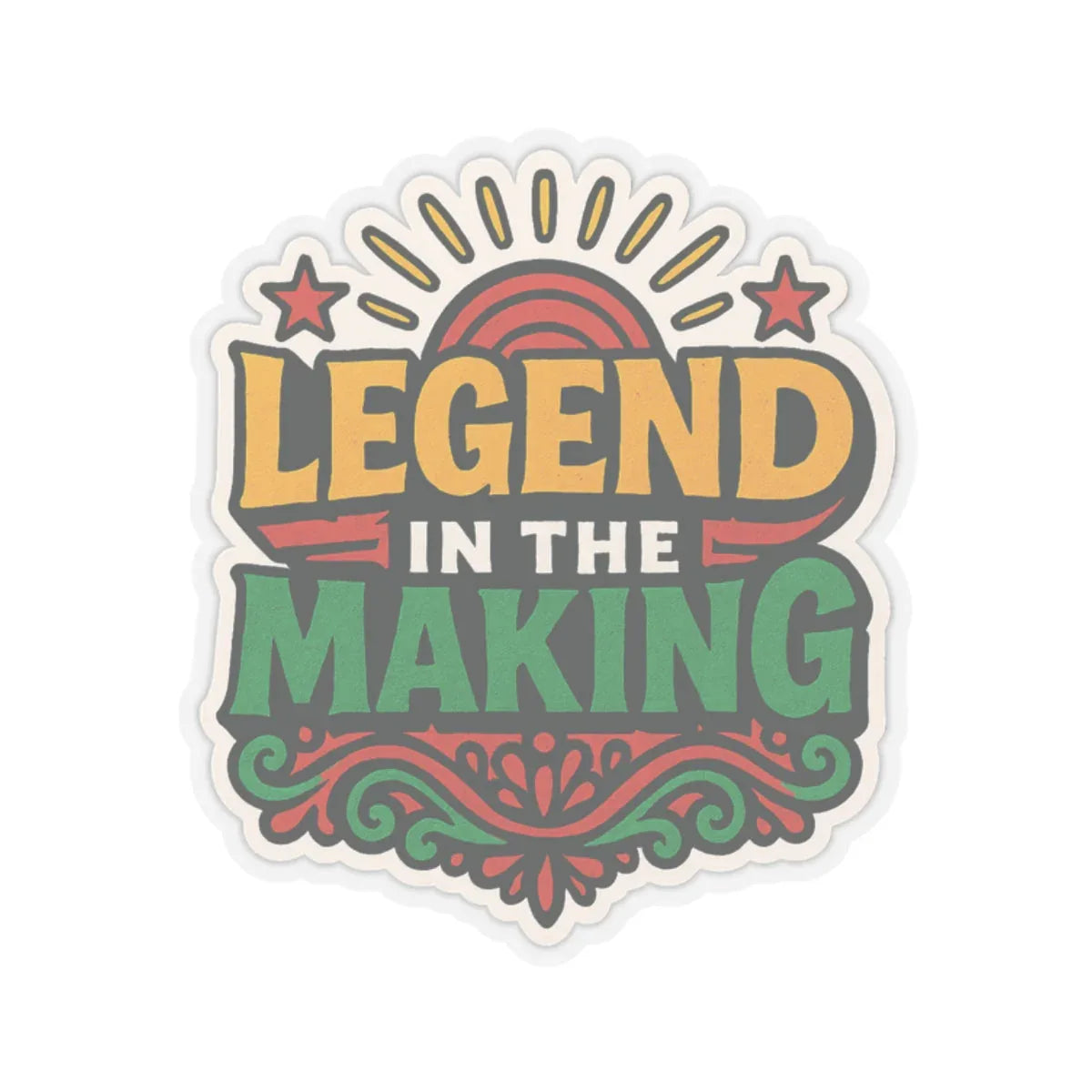 Legend in the Making Die-Cut Sticker Leela's Ink