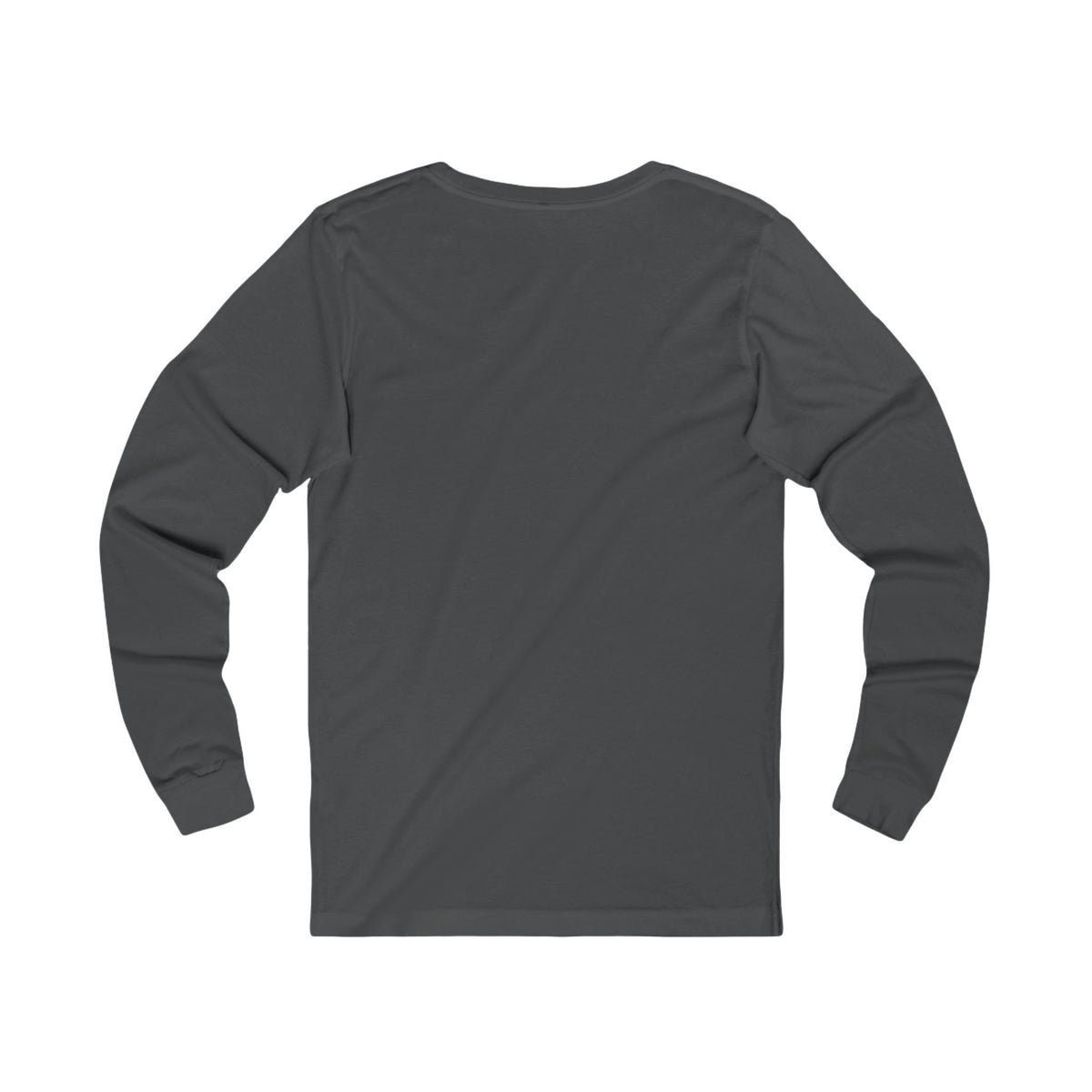 Gray long-sleeve shirt on a white background