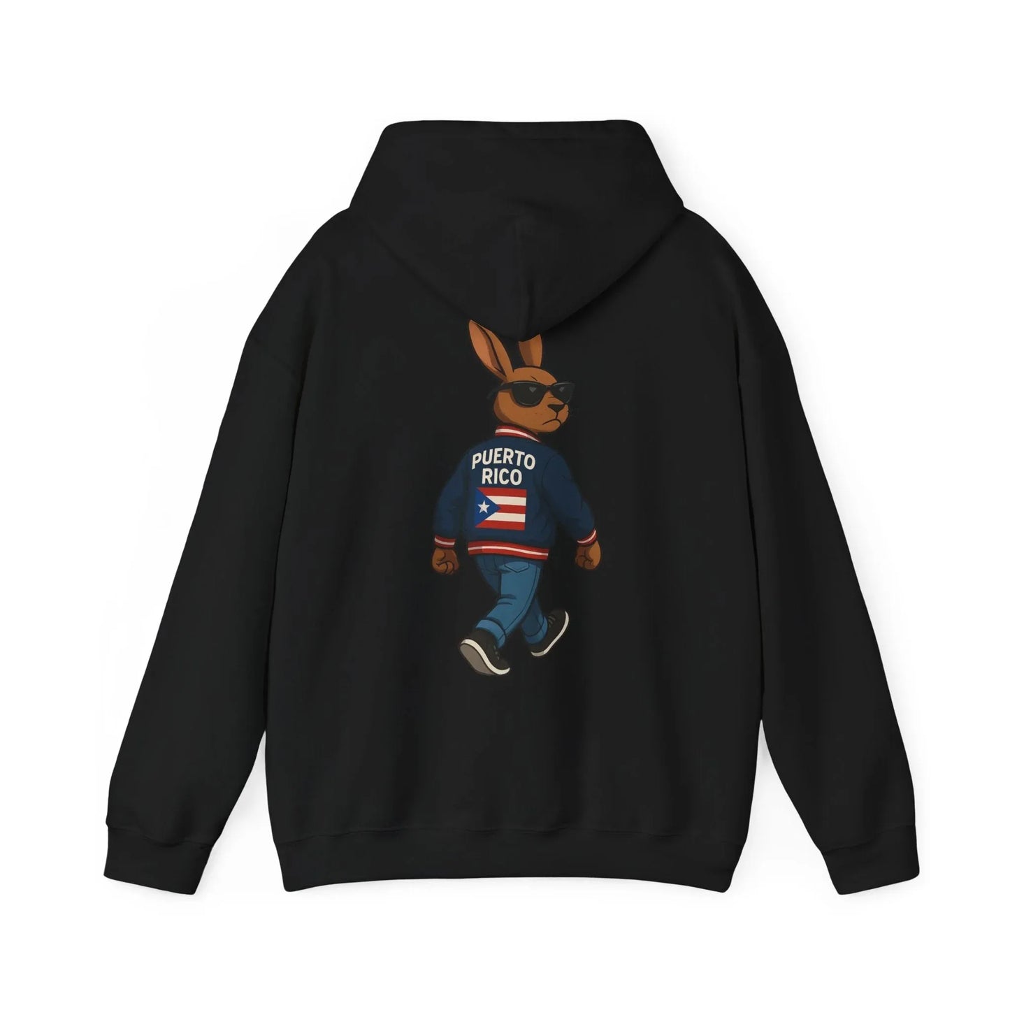 Puerto Rico Bunny Hoodie — Cool Cartoon Puerto Rican Flag Sweatshirt Printify
