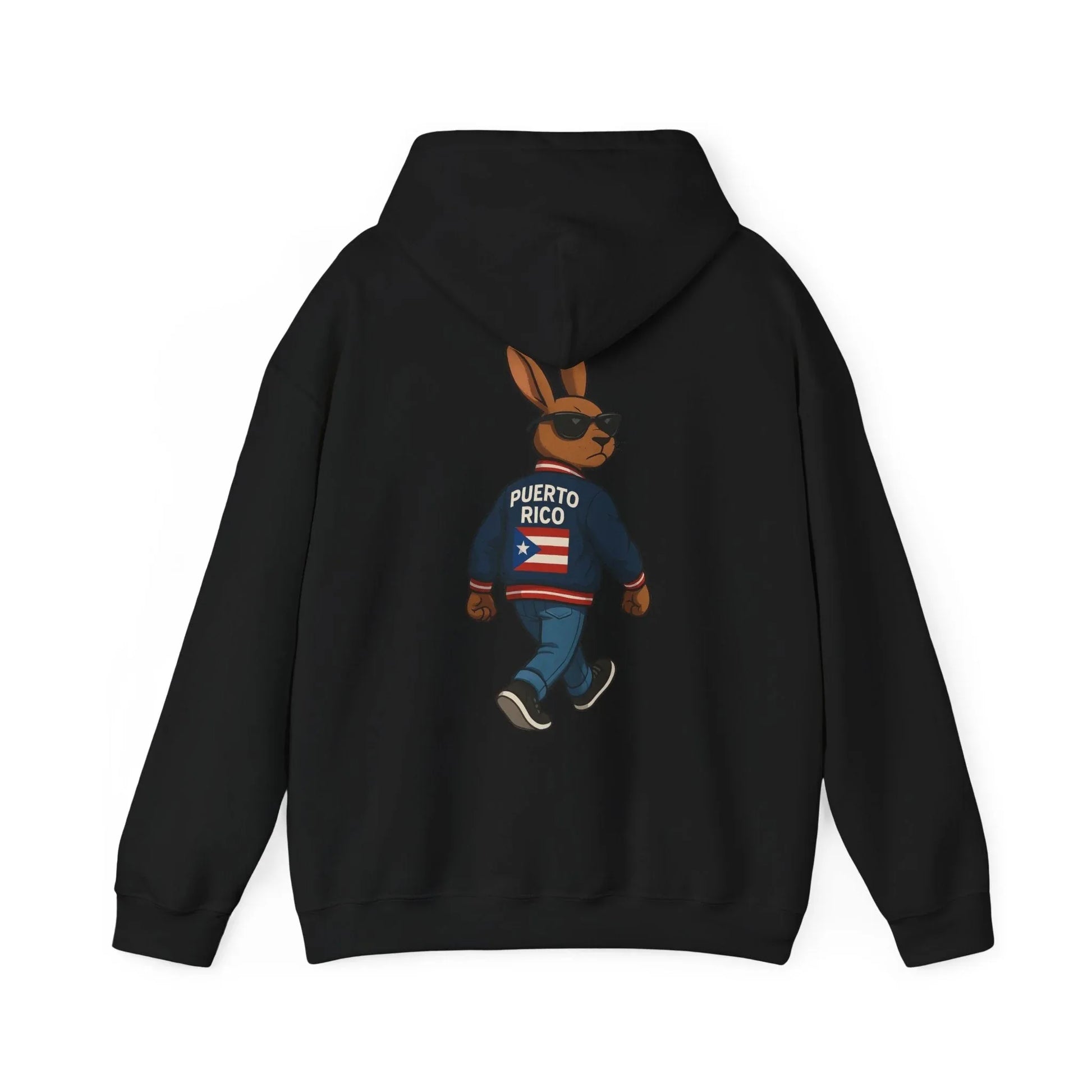 Puerto Rico Bunny Hoodie — Cool Cartoon Puerto Rican Flag Sweatshirt Printify