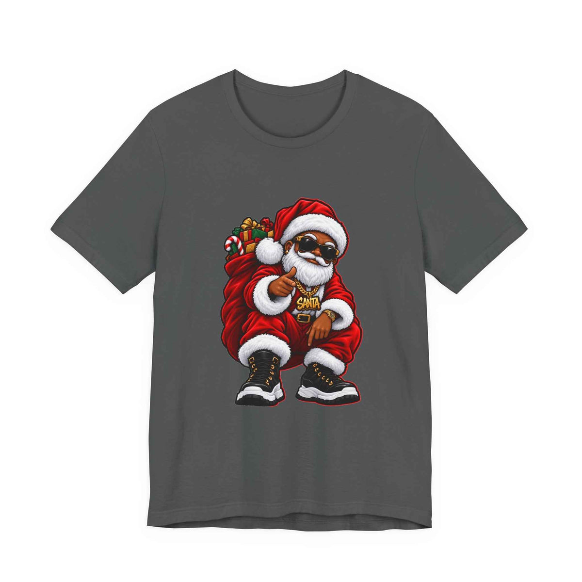 Santa Streetwear Christmas Graphic T-Shirt