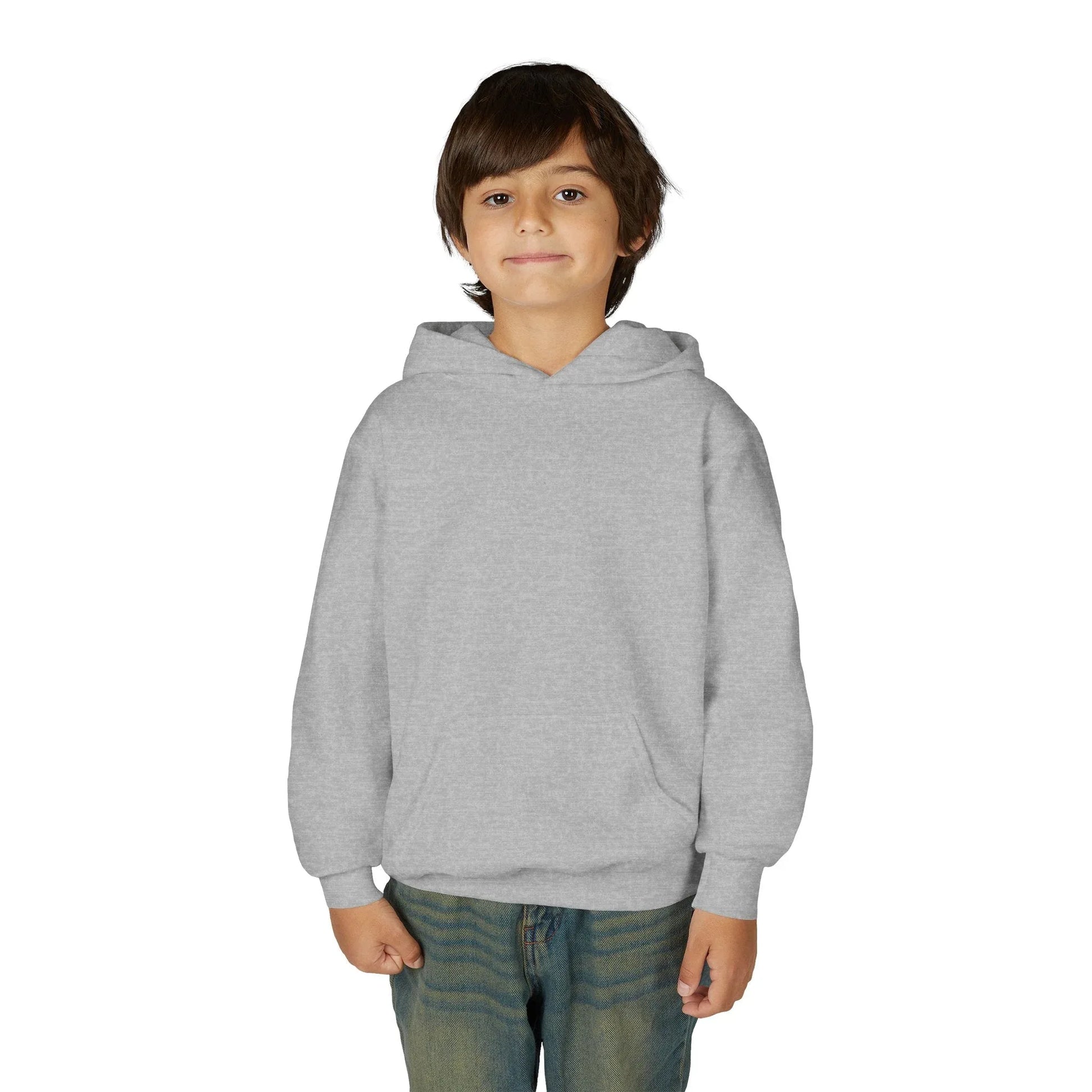 Youth Hoodie — "What Tha" Funny Kid Expression Graphic Pullover Printify