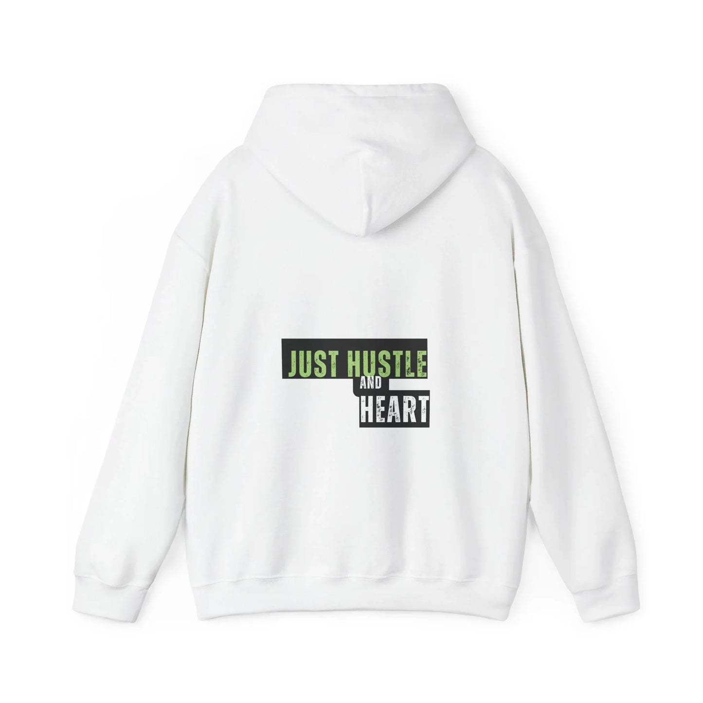 Hustle and Heart Hoodie — "Just Hustle and Heart" Motivational Pullover Printify