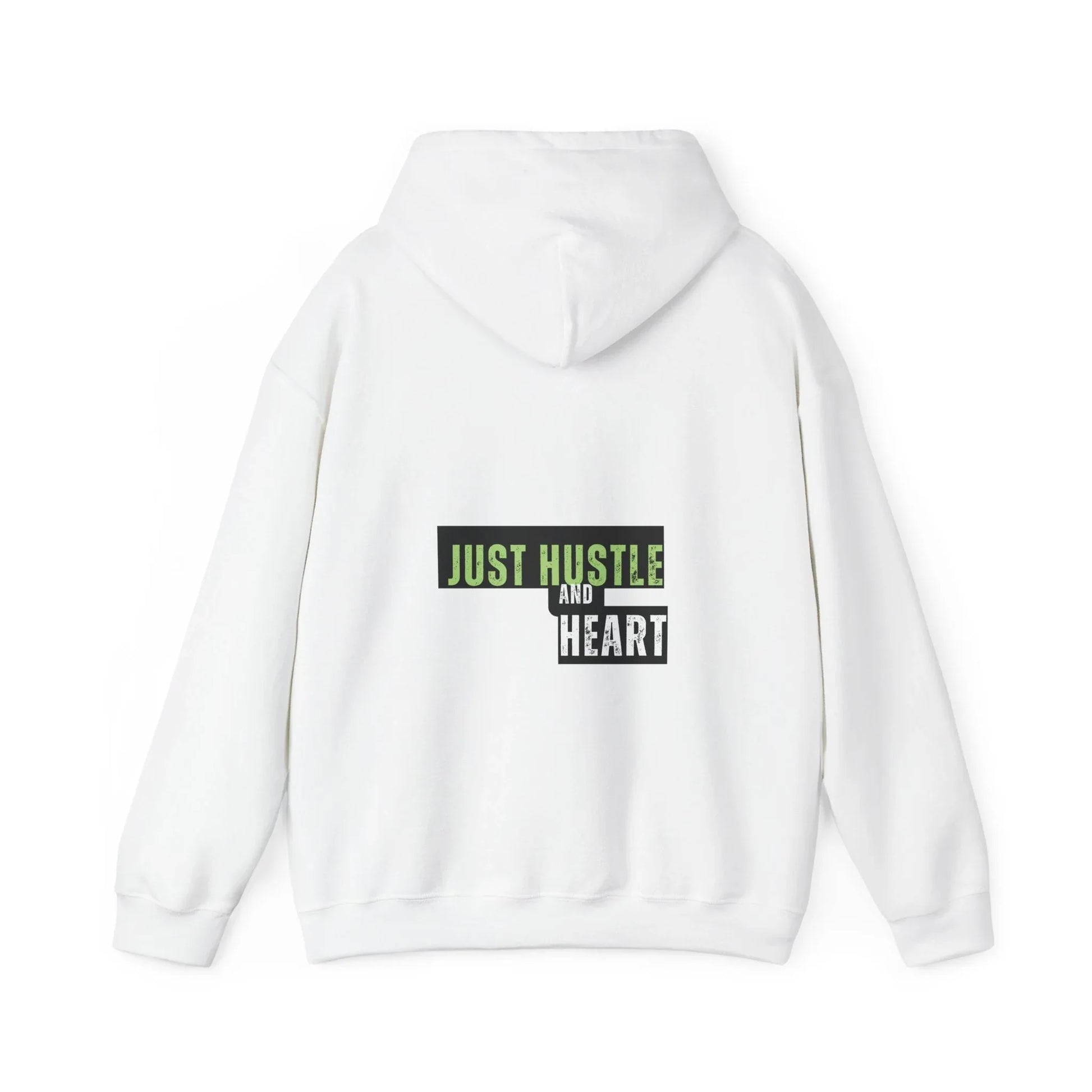 Hustle and Heart Hoodie — "Just Hustle and Heart" Motivational Pullover Printify