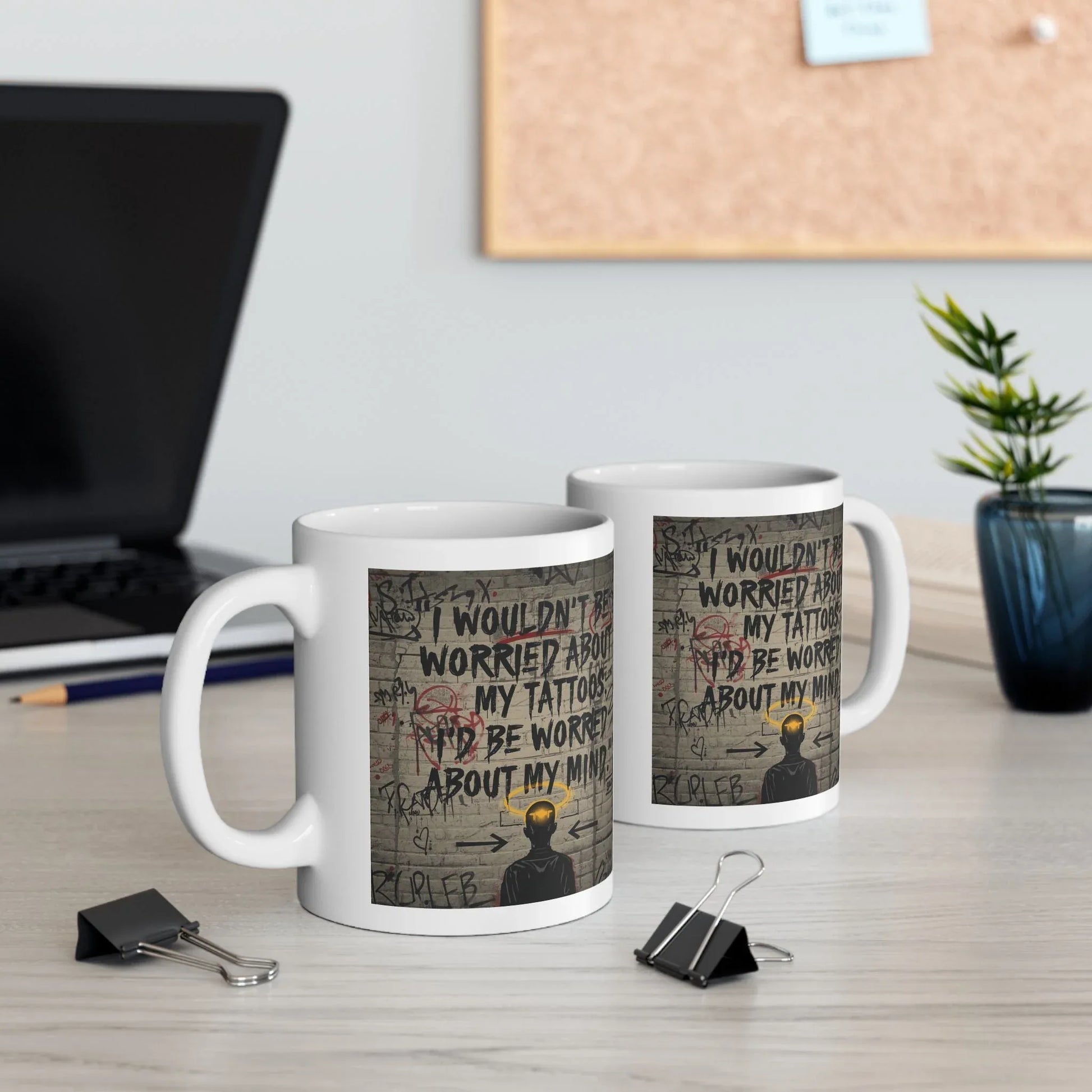 Mind Over Ink Ceramic Mug Leela's Ink