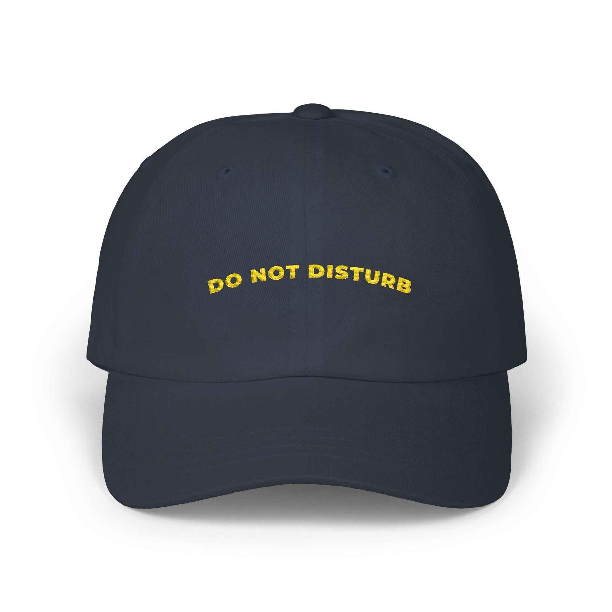 Do Not Disturb Dad Cap — Embroidered Minimalist Hat