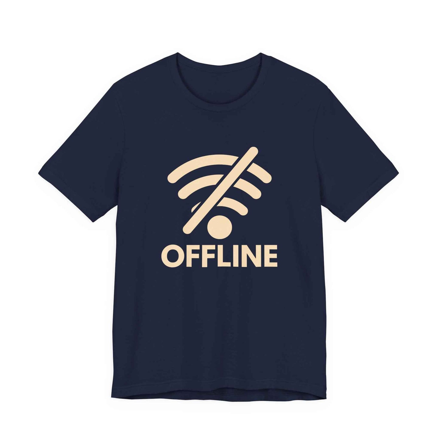 OFFLINE Graphic Tee | Digital Detox T-Shirt | Funny WiFi Shirt | Unisex Travel Tee | Gift for Traveler
