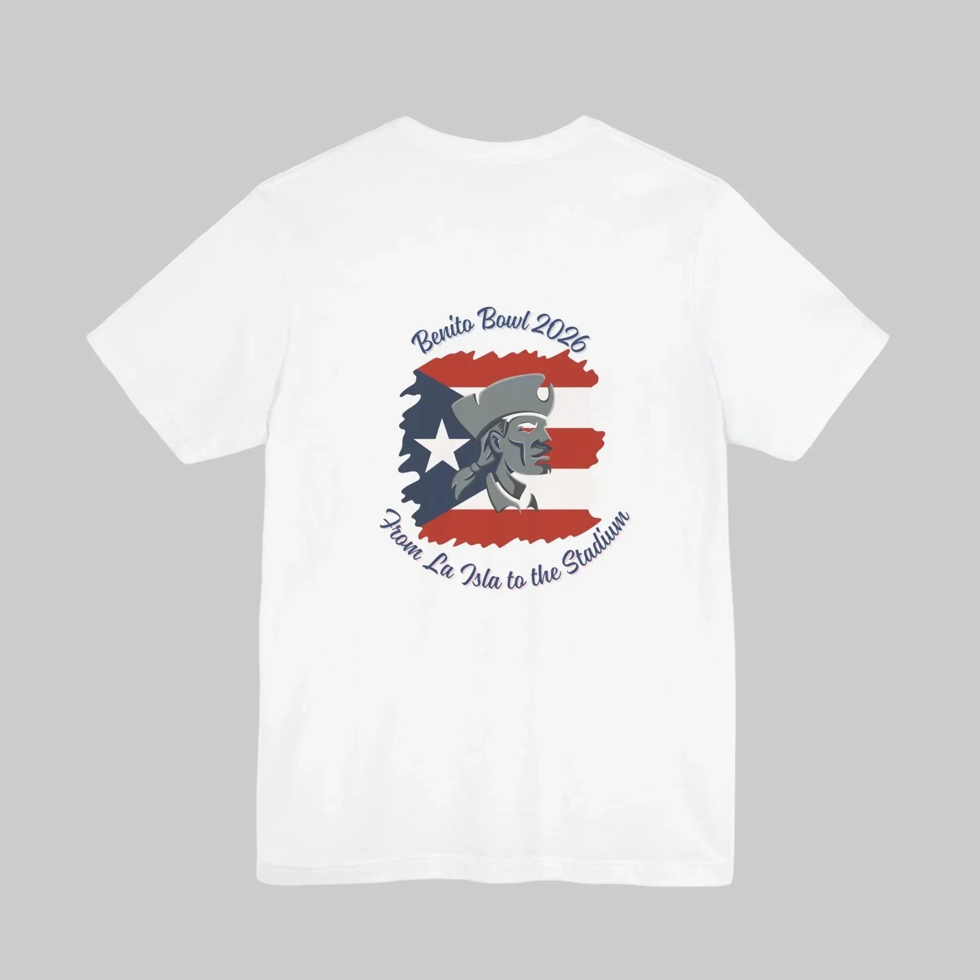 Benito Bowl 2026 Tee — Shield Front, La Isla Back Leela's Ink