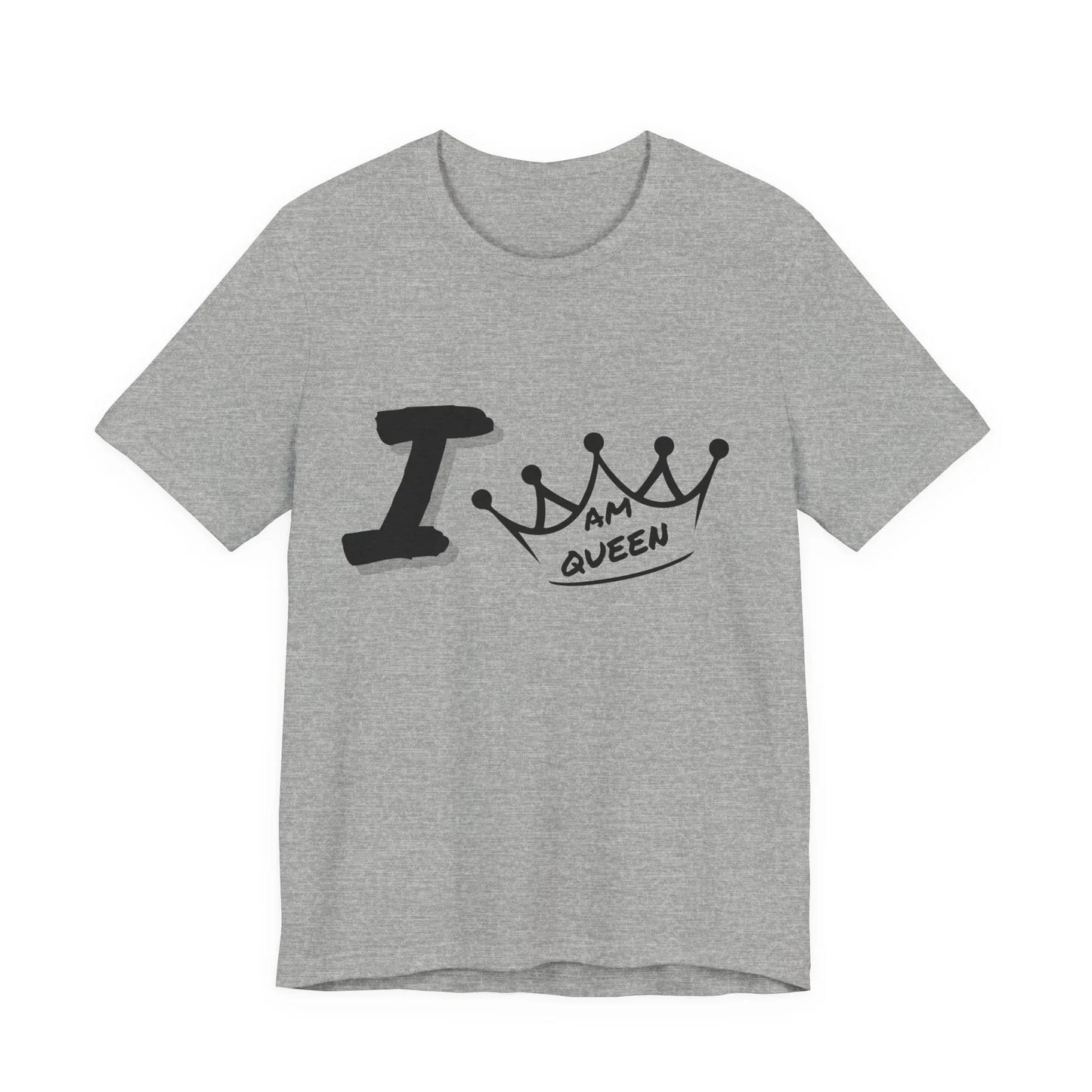 I Am Queen Crown Tee – Bold Empowerment Graphic Shirt Leela's Ink